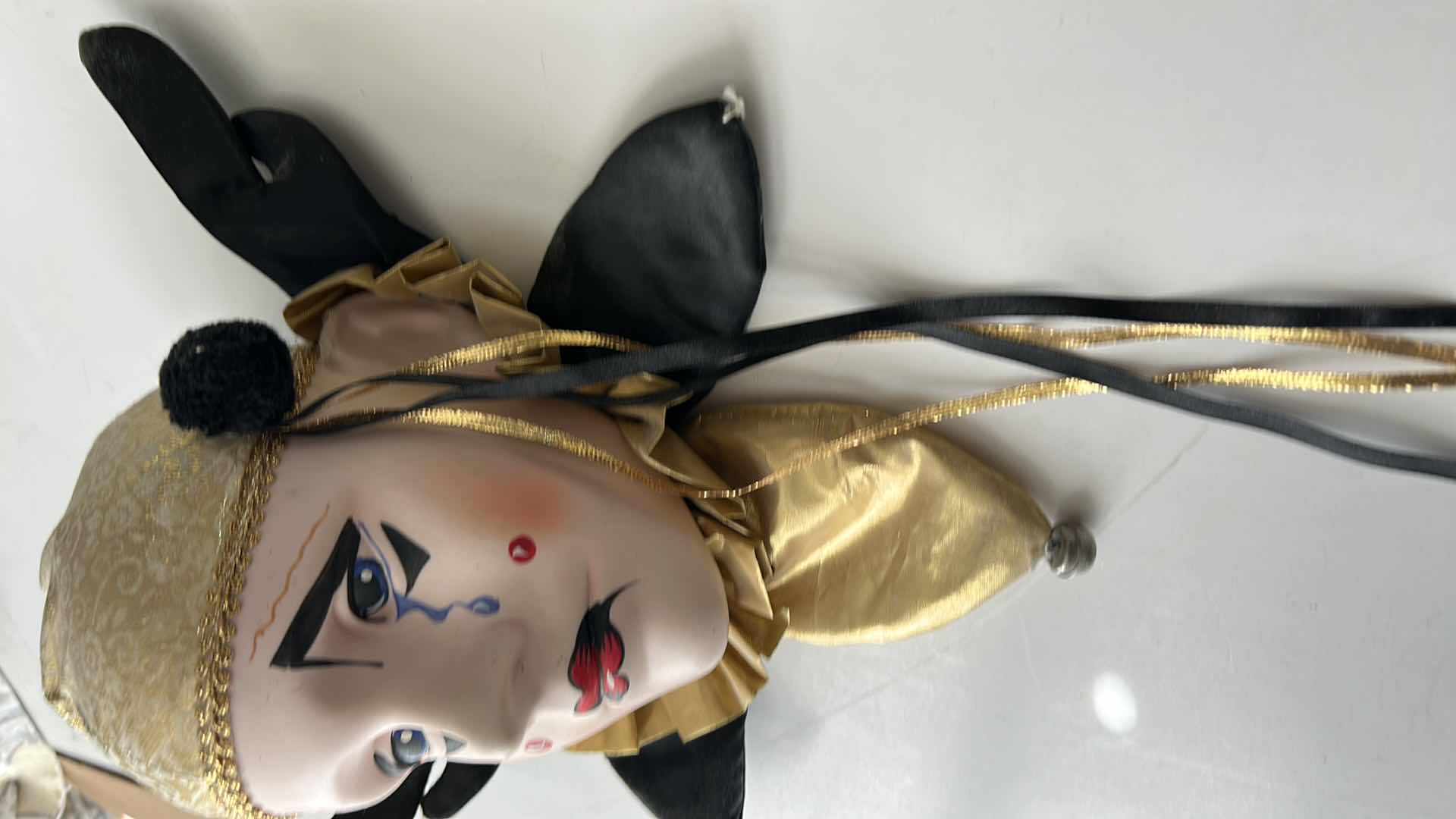 Photo 1 of PORCELAIN HANDPAINTED HARLEQUIN WALL DECOR 11”x 12”