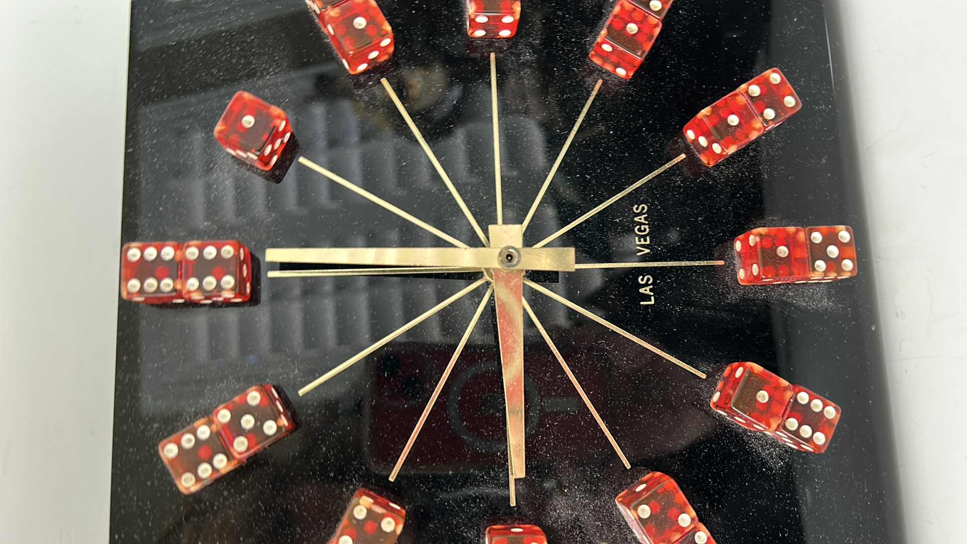 Photo 1 of LAS VEGAS DICE CLOCK 9” x 9 1/2”