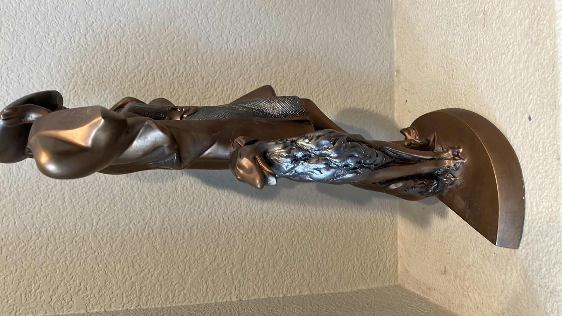 Photo 6 of RARE FASHIONABLE AUSTIN DARK SILVER BRONZE SCULPTURE H20” W9”