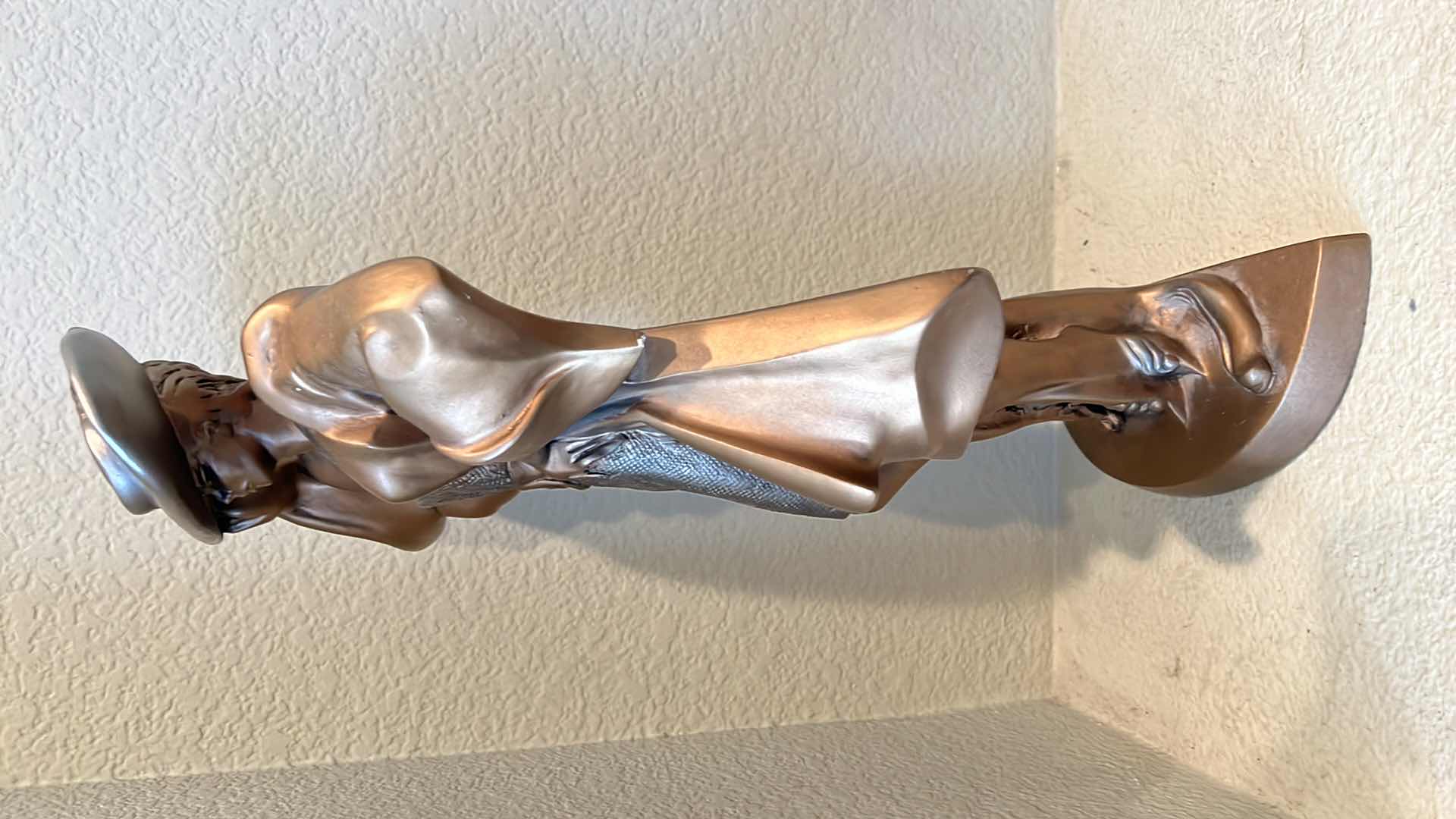 Photo 7 of RARE FASHIONABLE AUSTIN DARK SILVER BRONZE SCULPTURE H20” W9”