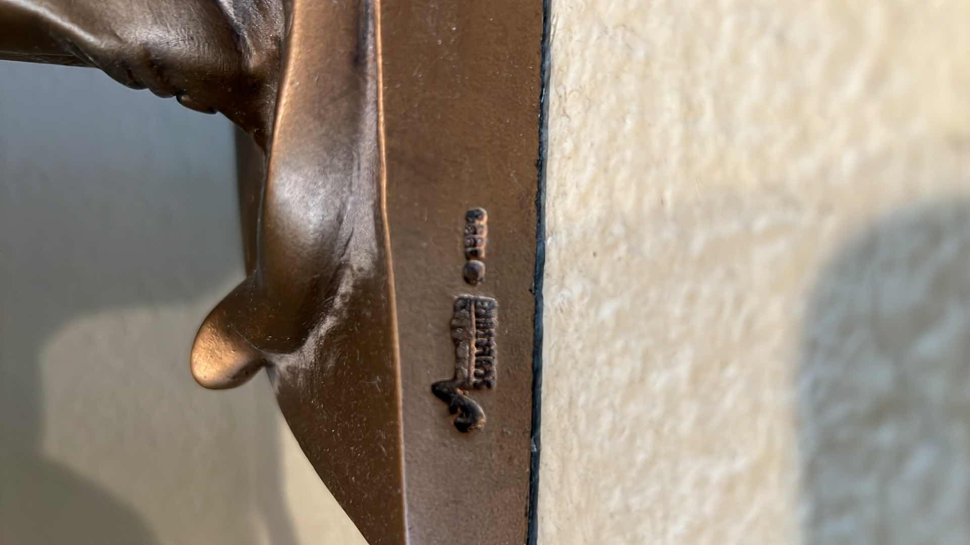 Photo 1 of RARE FASHIONABLE AUSTIN DARK SILVER BRONZE SCULPTURE H20” W9”