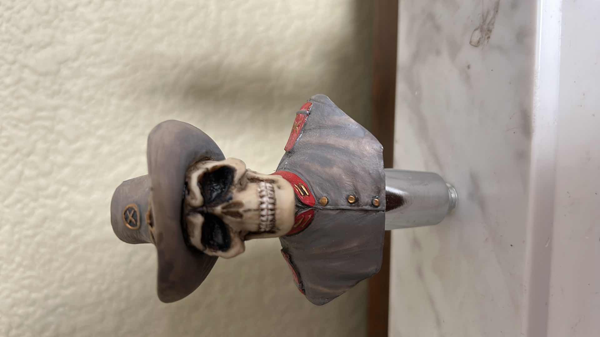 Photo 3 of HOME DECOR - MILITARY SKULLS ON STAND ( STAND WITH SKULLS MEASURES 7” x 4” x 4 1/2”