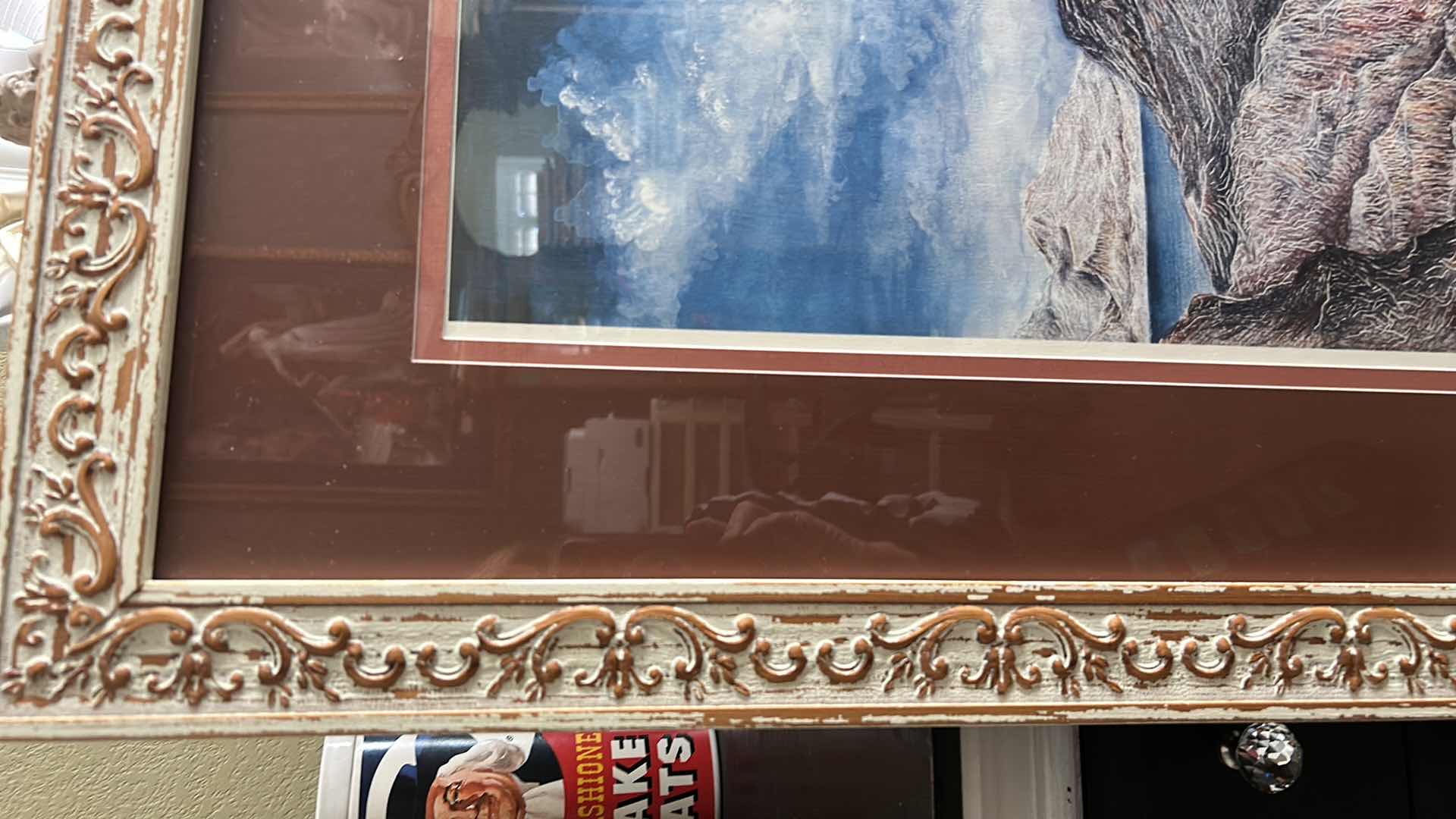 Photo 1 of SIGNED NUMBERED, “THEN CAME 400” BY RICK W. HARLOW 131250 FRAMED ARTWORK 33” x 43”