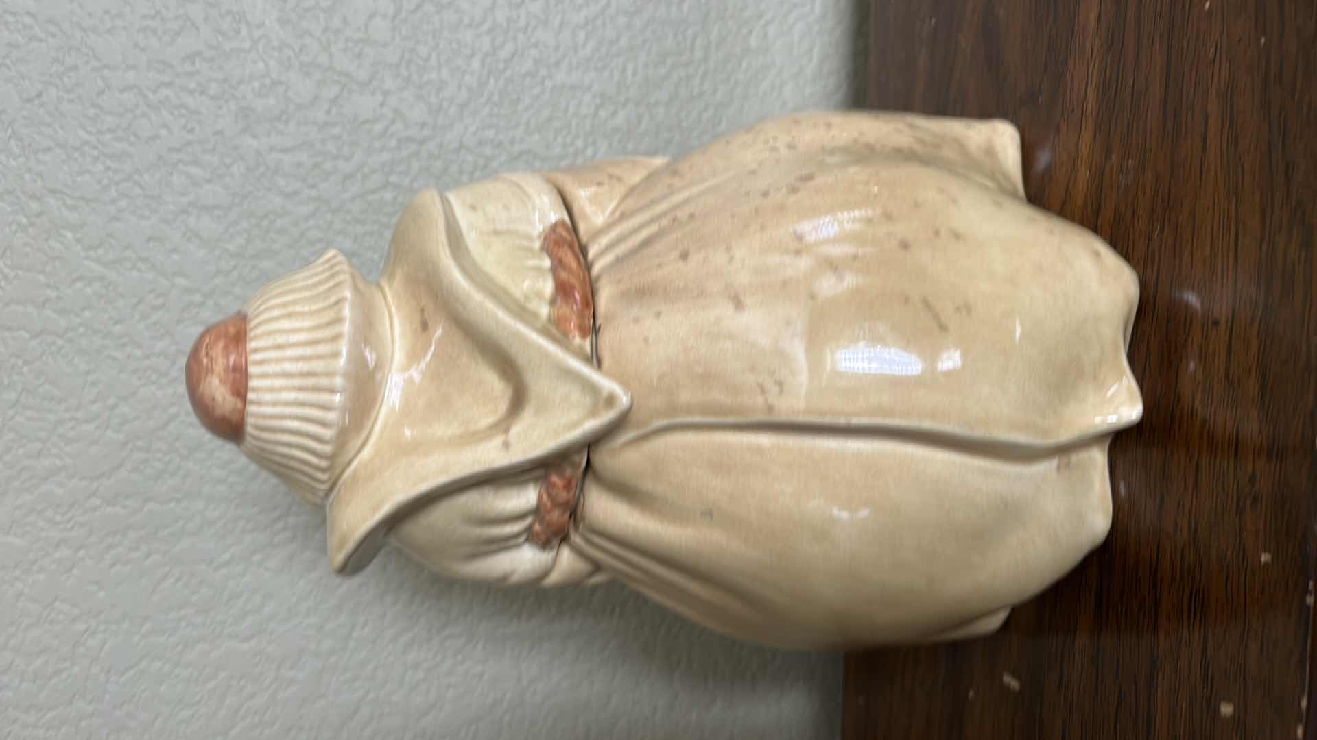 Photo 1 of VINTAGE 1940 HAND PAINTED “THOU SHALT NOT STEAL COOKIE JAR - RED WING POTTERY