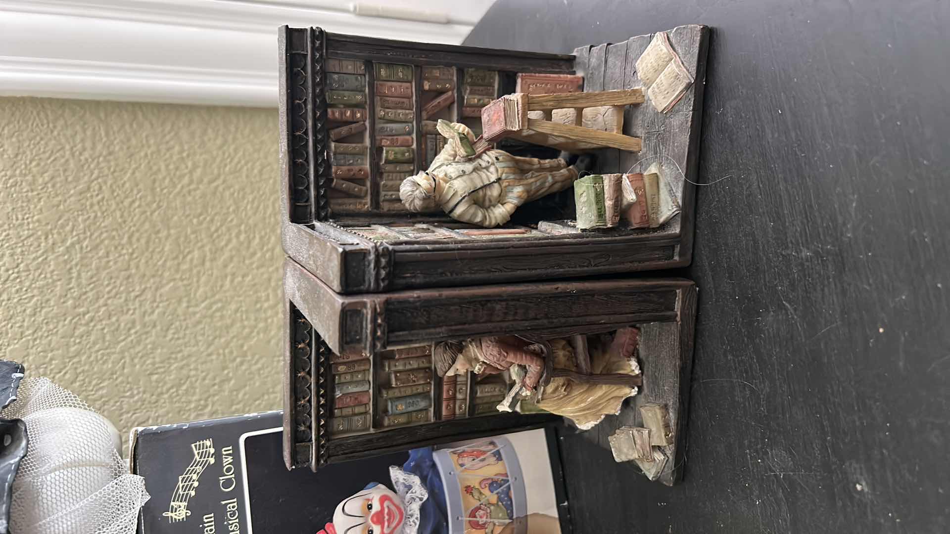 Photo 1 of COLLECTIBLE ASSORTMENT - MUSIC GLOBE, BOOK ENDS AND MORE