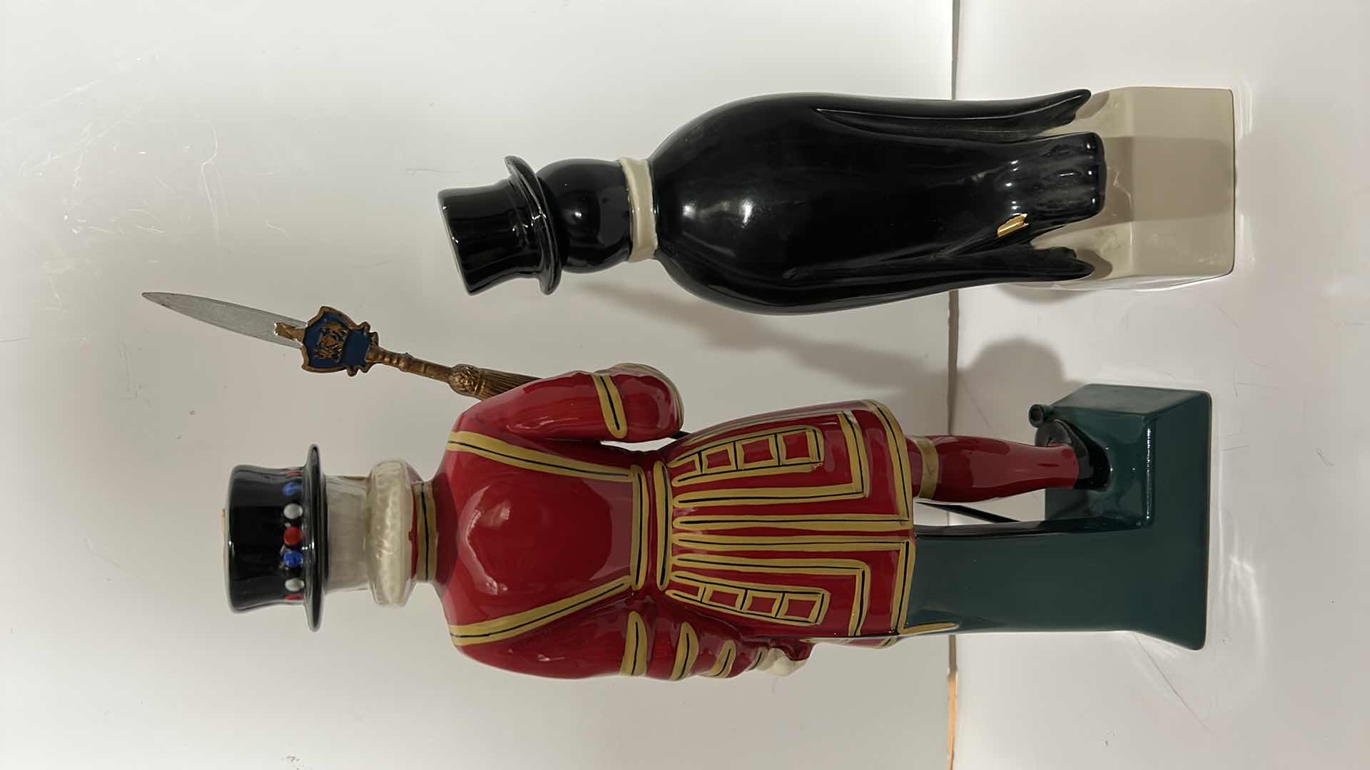 Photo 7 of COLLECTIBLE PORCELAIN LIQUOR BOTTLES TALLEST 18.5”