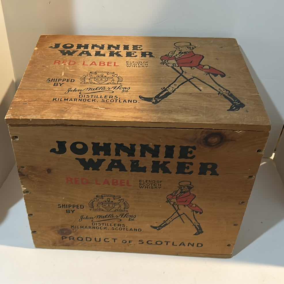 View 6 of JOHNNIE WALKER VINTAGE WOOD BOX 15” x 11” x H13”