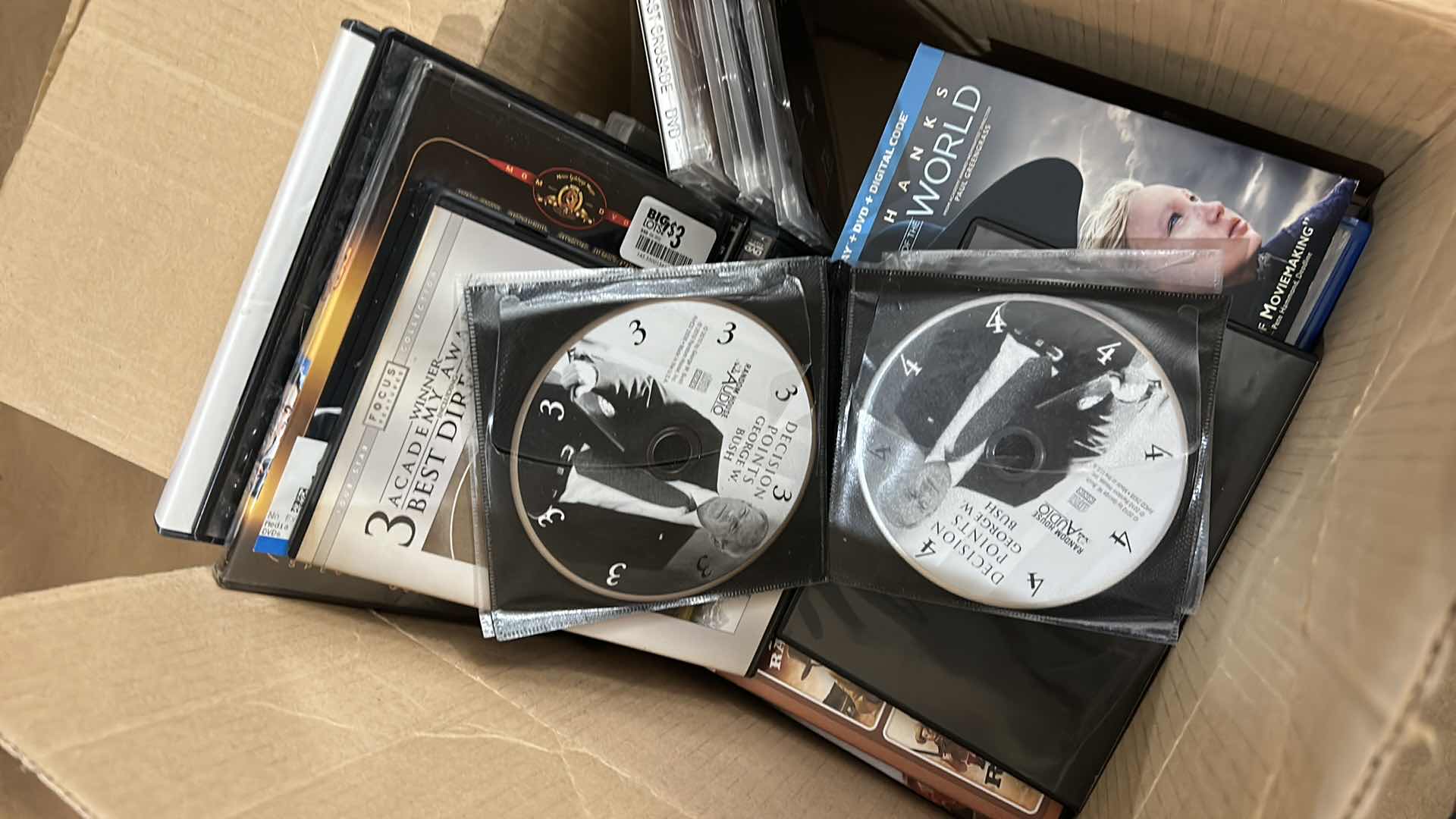 Photo 1 of BOX OF CD’S AND DVD’S