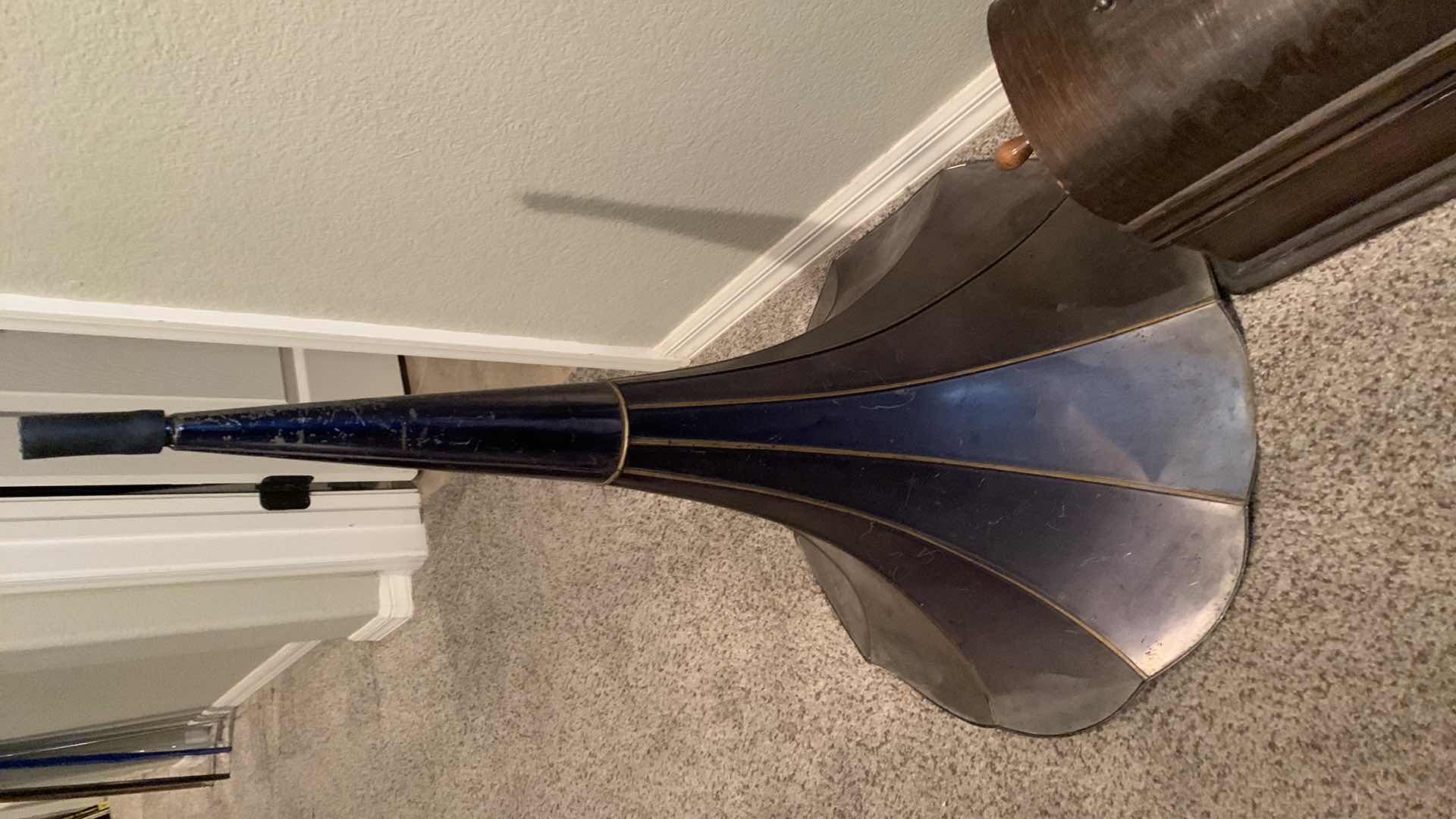 Photo 1 of EDISON GEM PHONOGRAPH WITH HORN AND MUSIC CYLINDERS