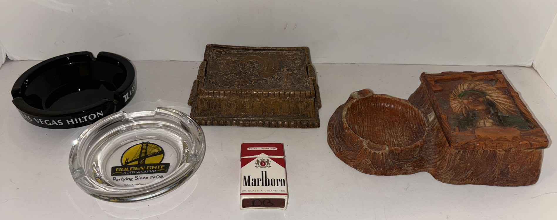 Photo 1 of ASSORTED ASHTRAYS & MARLBORO MATCHES