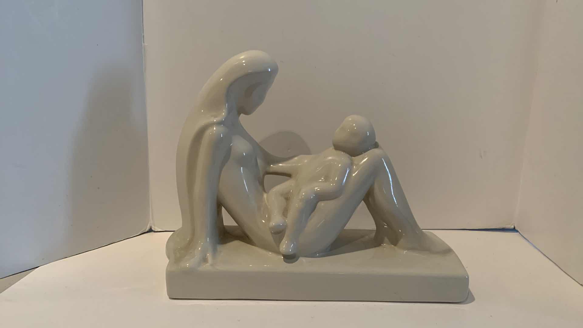 View 1 of HAEGER MOTHER AND CHILD SCULPTURE 13 1/2” X 11 1/2”