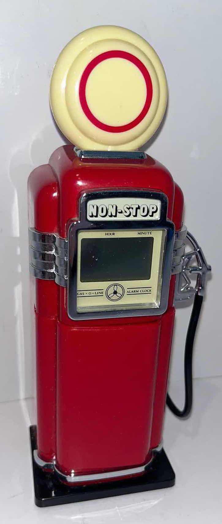 Photo 1 of MARKSMAN “PRE-WAR” STYLE  GASOLINE PUMP NIGHTLIGHT ALARM & CLOCK 2.25” X 3” H8.5”