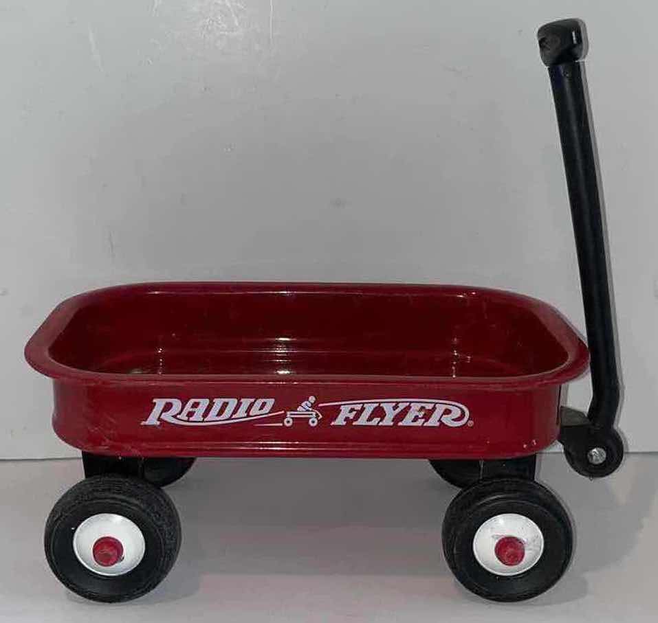 Photo 1 of MINIATURE RADIO FLYER WAGON 7.75” X 14.25” H5.25”