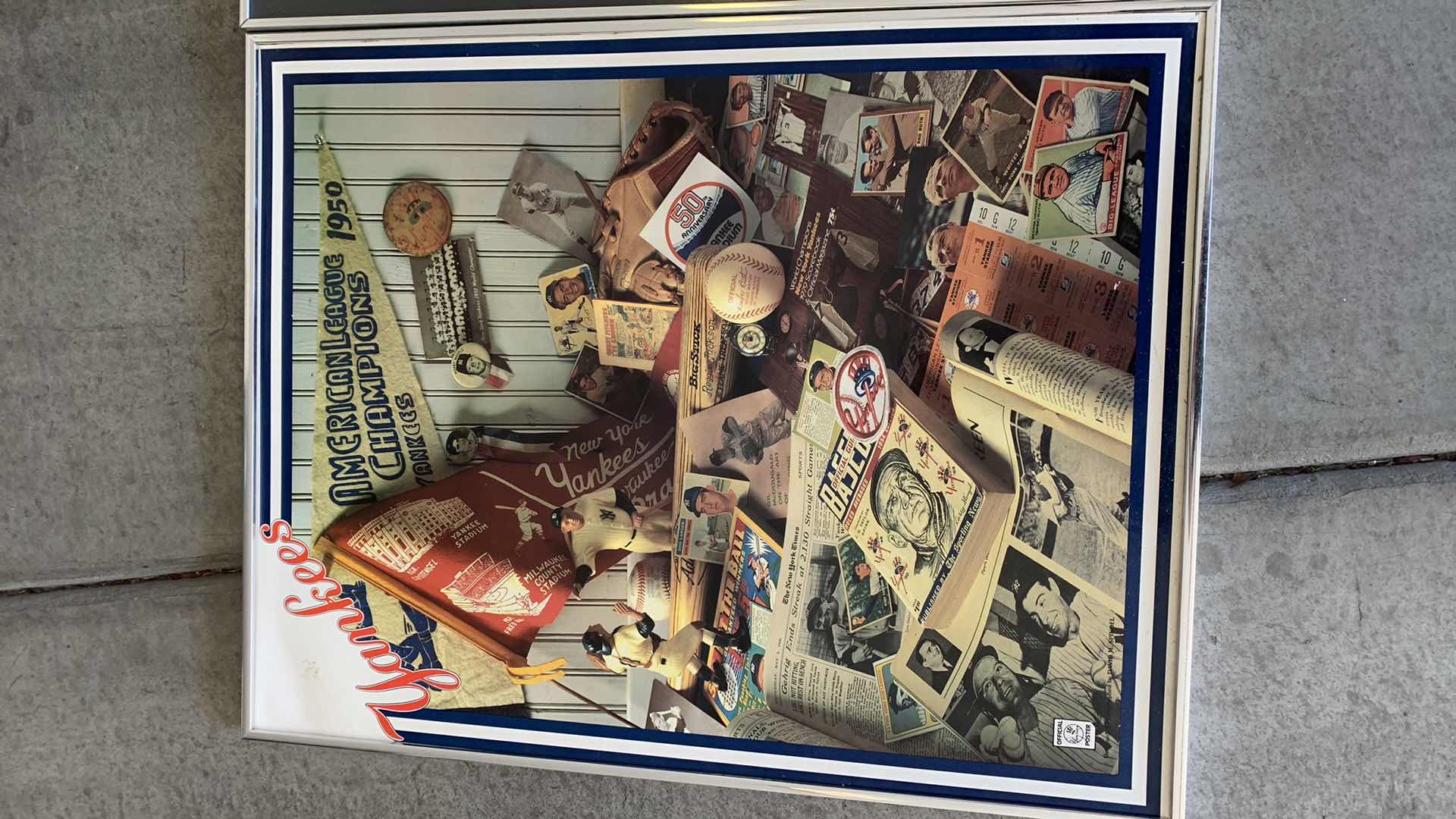 Photo 1 of MLB BASEBALL NEW YORK YANKEES AND FLORIDA MARLINS POSTERS