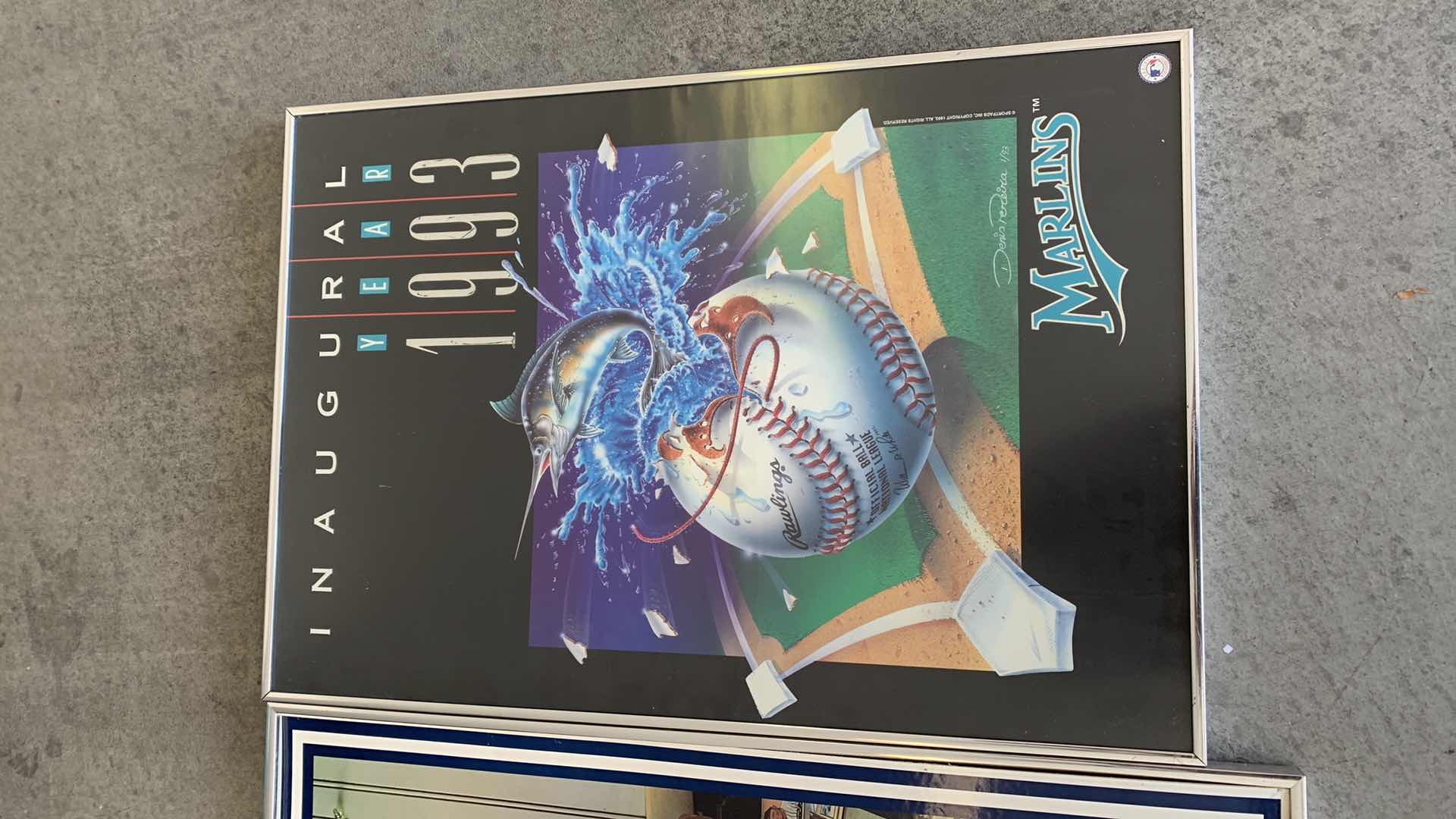 Photo 1 of MLB BASEBALL NEW YORK YANKEES AND FLORIDA MARLINS POSTERS