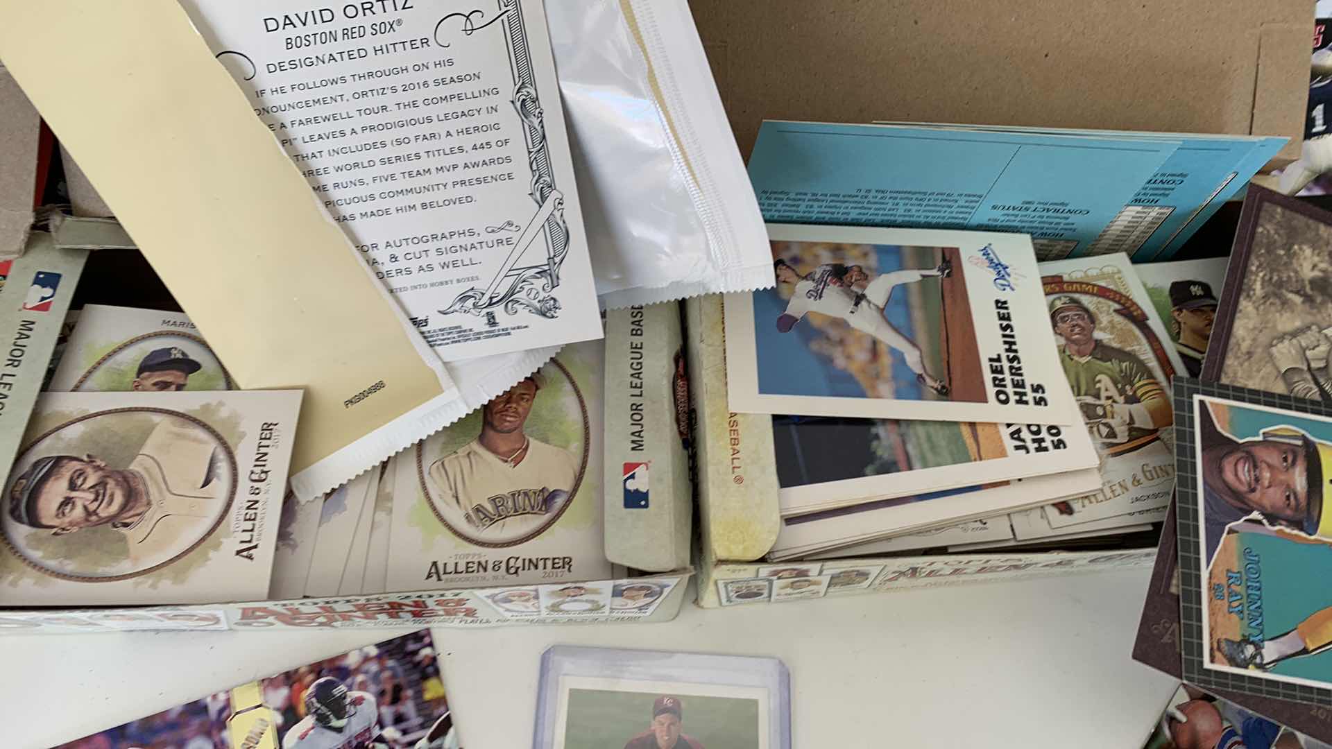 Photo 1 of MLB BASEBALL CARDS DETEK JETER ROOKIE CAL RIPKEN FOOTBALL UNCUT ROOKIES