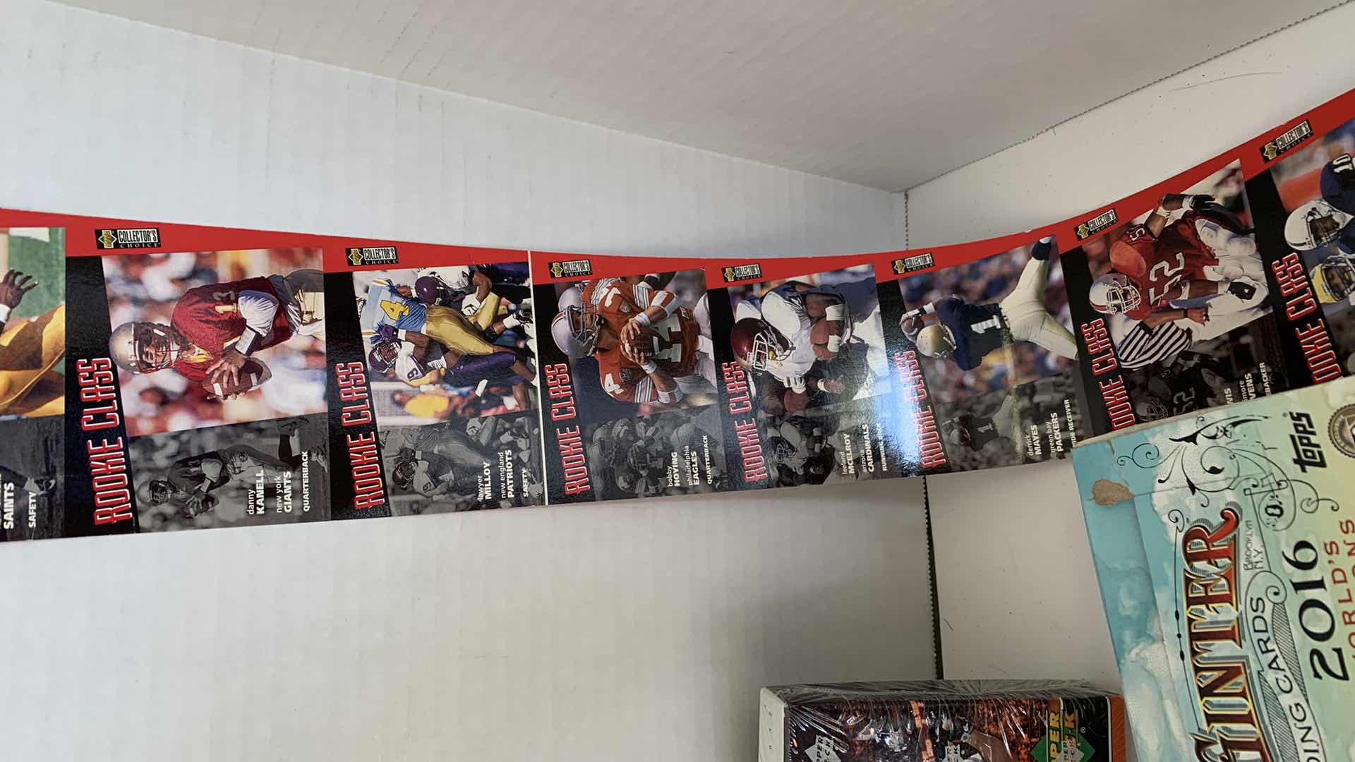 Photo 1 of MLB BASEBALL CARDS DETEK JETER ROOKIE CAL RIPKEN FOOTBALL UNCUT ROOKIES