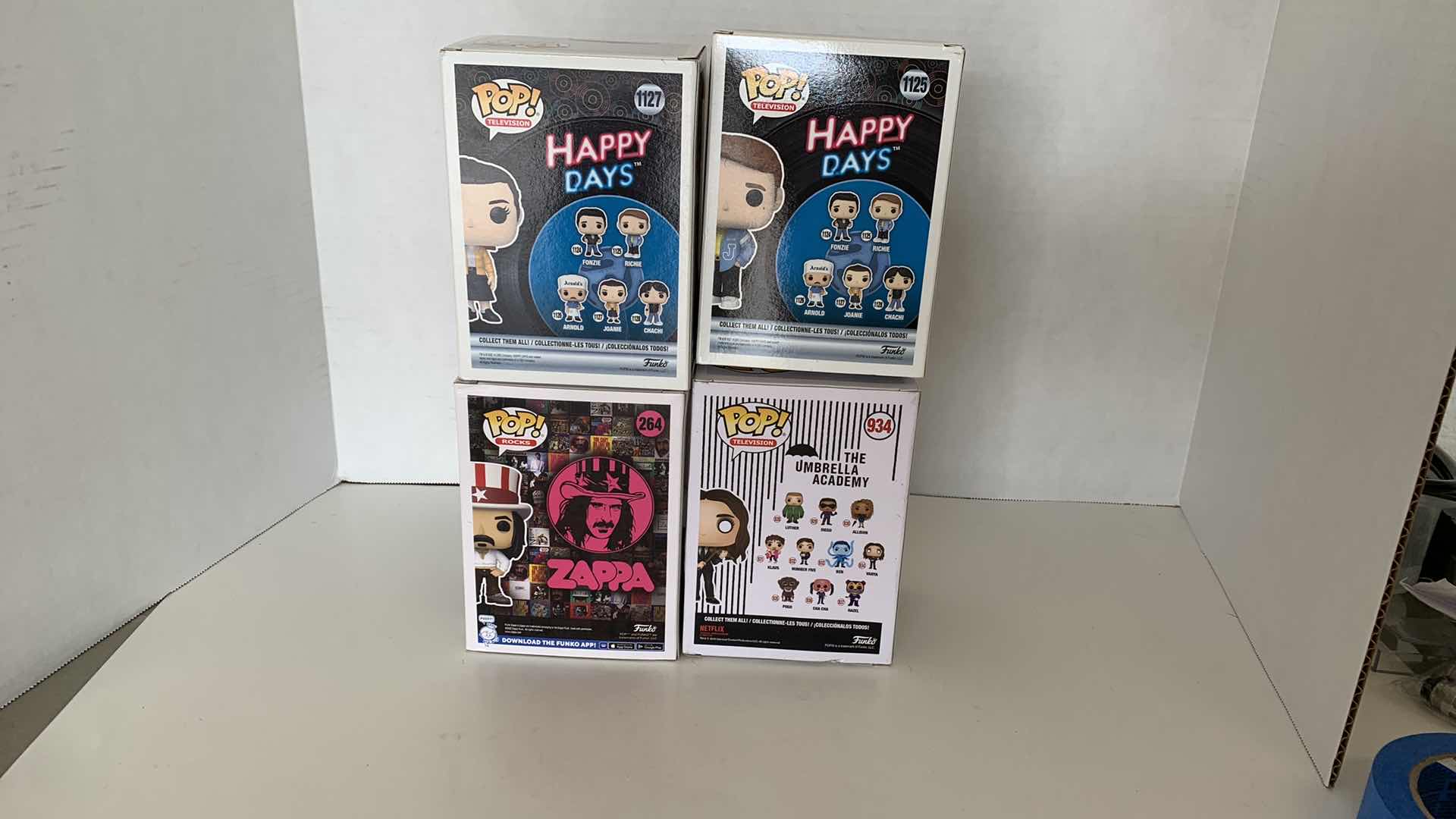 Photo 1 of FOUR FUNKO POPS: HAPPY DAYS FRANK ZAPPA