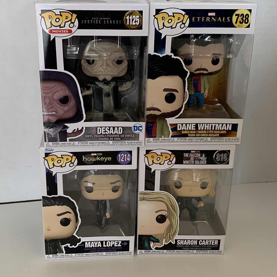 Photo 1 of FOUR MARVEL AND DC COMICS FUNKO POPS