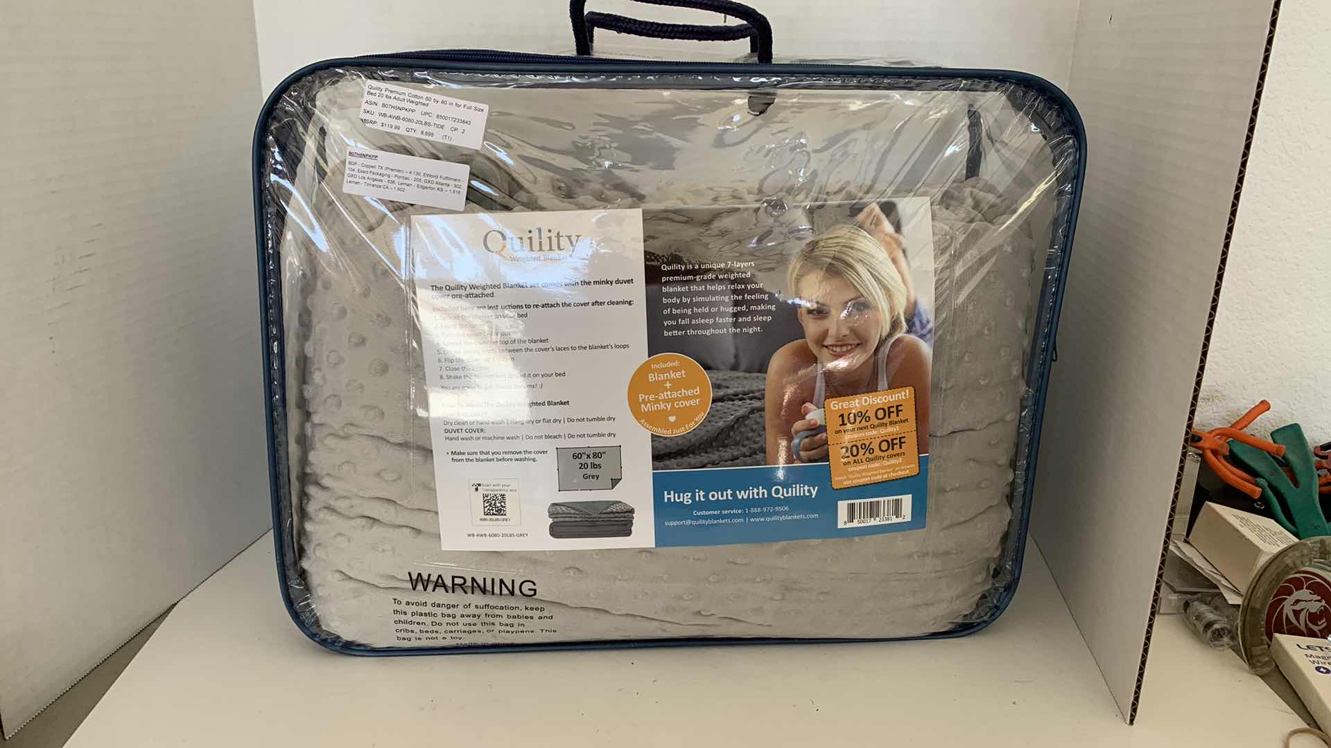 Photo 1 of $119 WEIGHTED BLANKET 60” X 80” 20 LBS