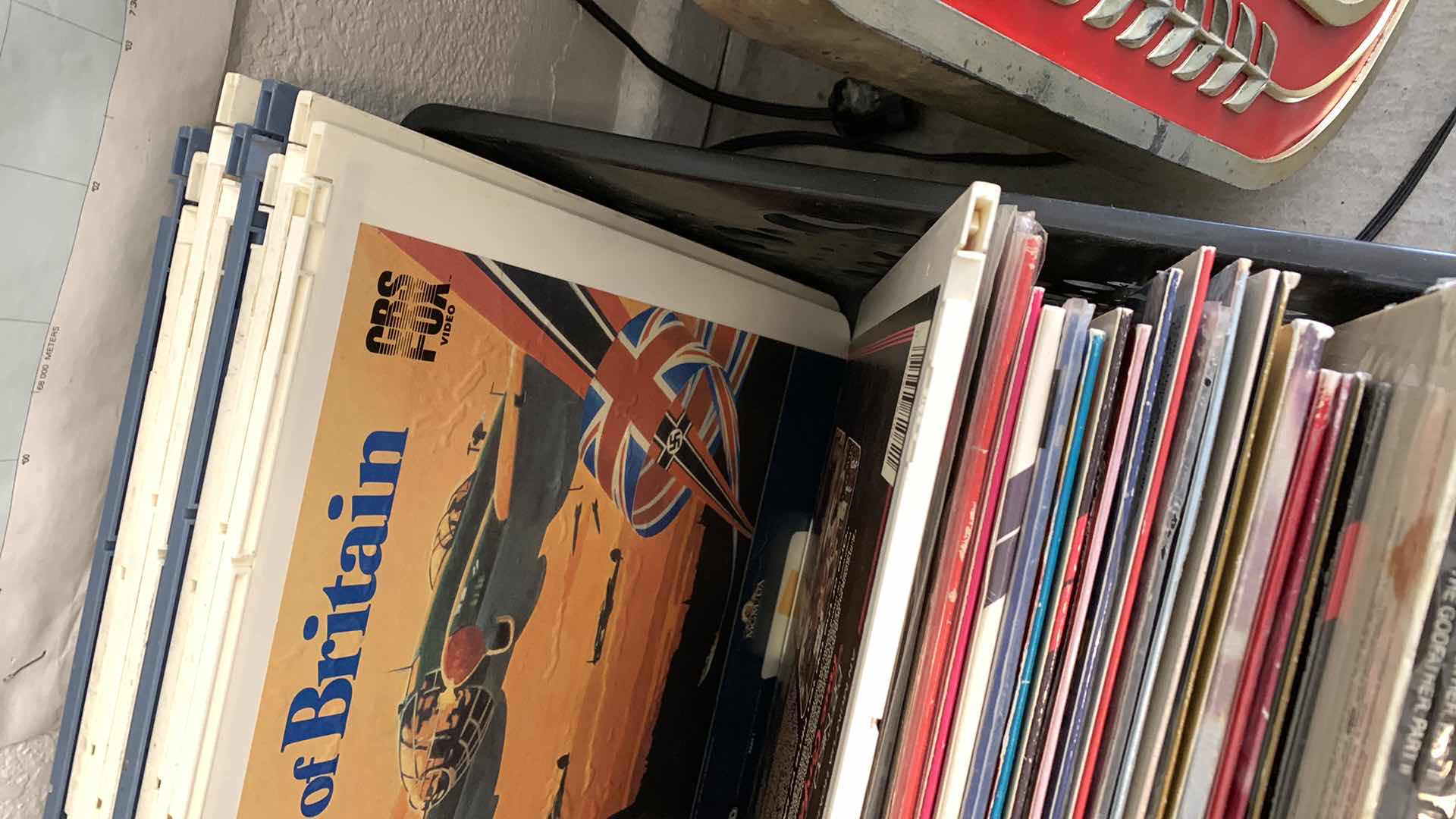 Photo 1 of BIN FULL OF LASERDISCS