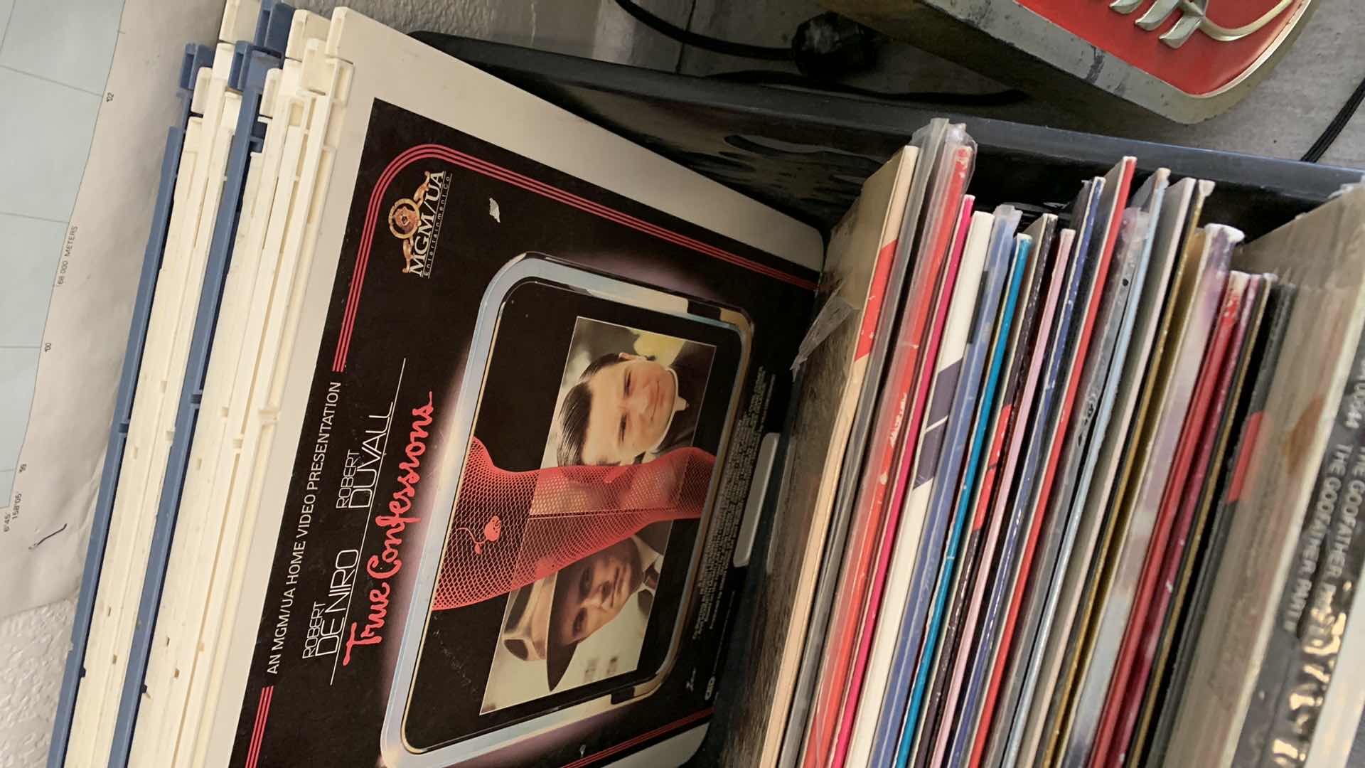 Photo 1 of BIN FULL OF LASERDISCS