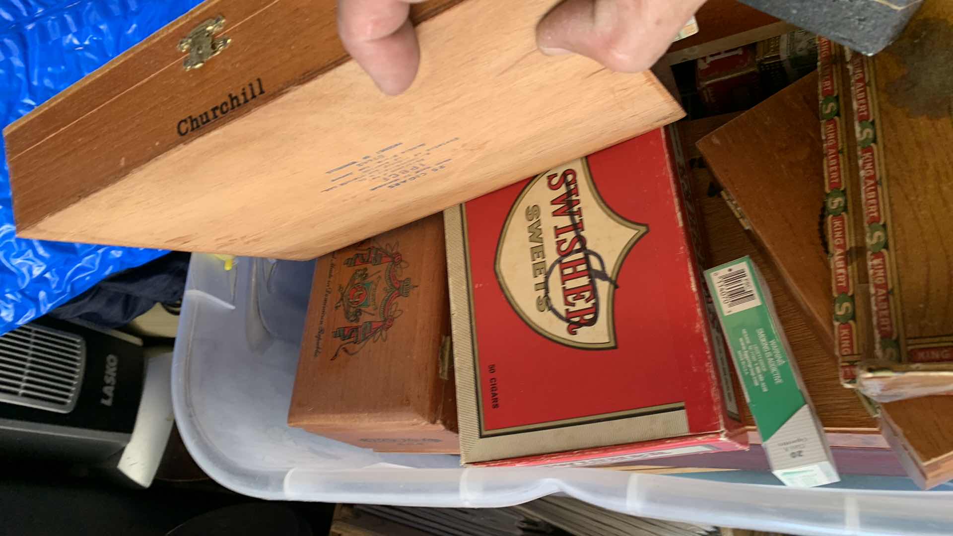 Photo 1 of BIN FULL OF CIGAR CASES