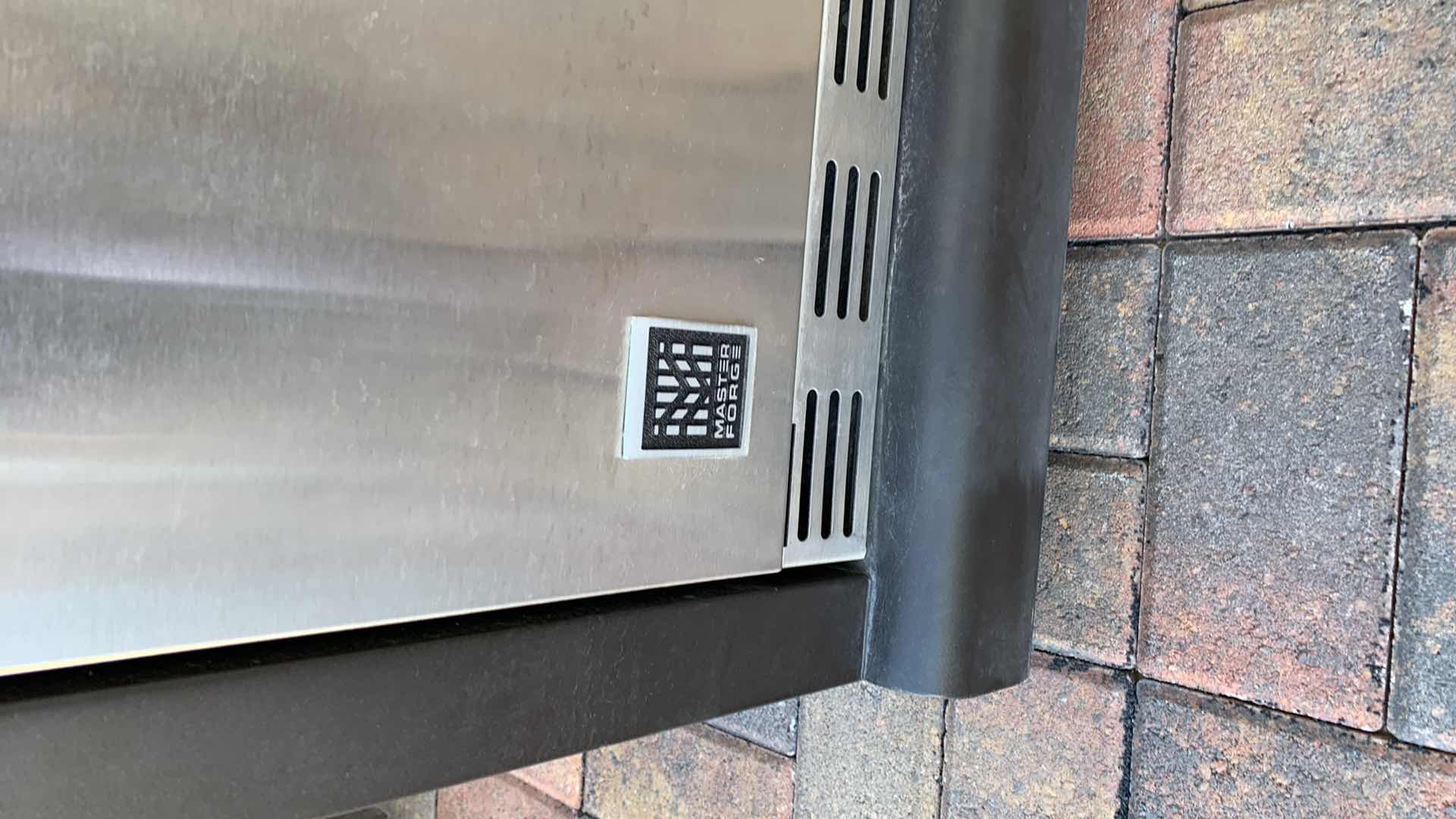 Photo 1 of MASTER FORGE MINI FRIDGE IN GRANITE TOPPED CABINET AND COVER 25” X 37” H 36”