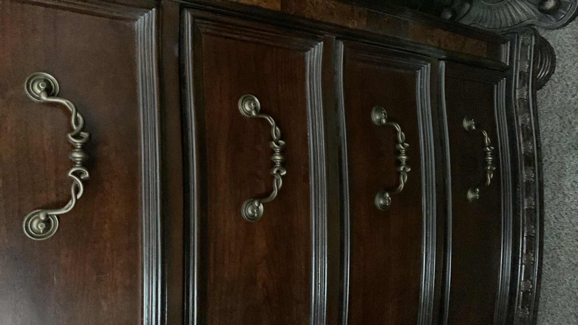 Photo 1 of HARDWOOD ORNATE 5 DRAWER DRESSER 40” X 18” H 53”