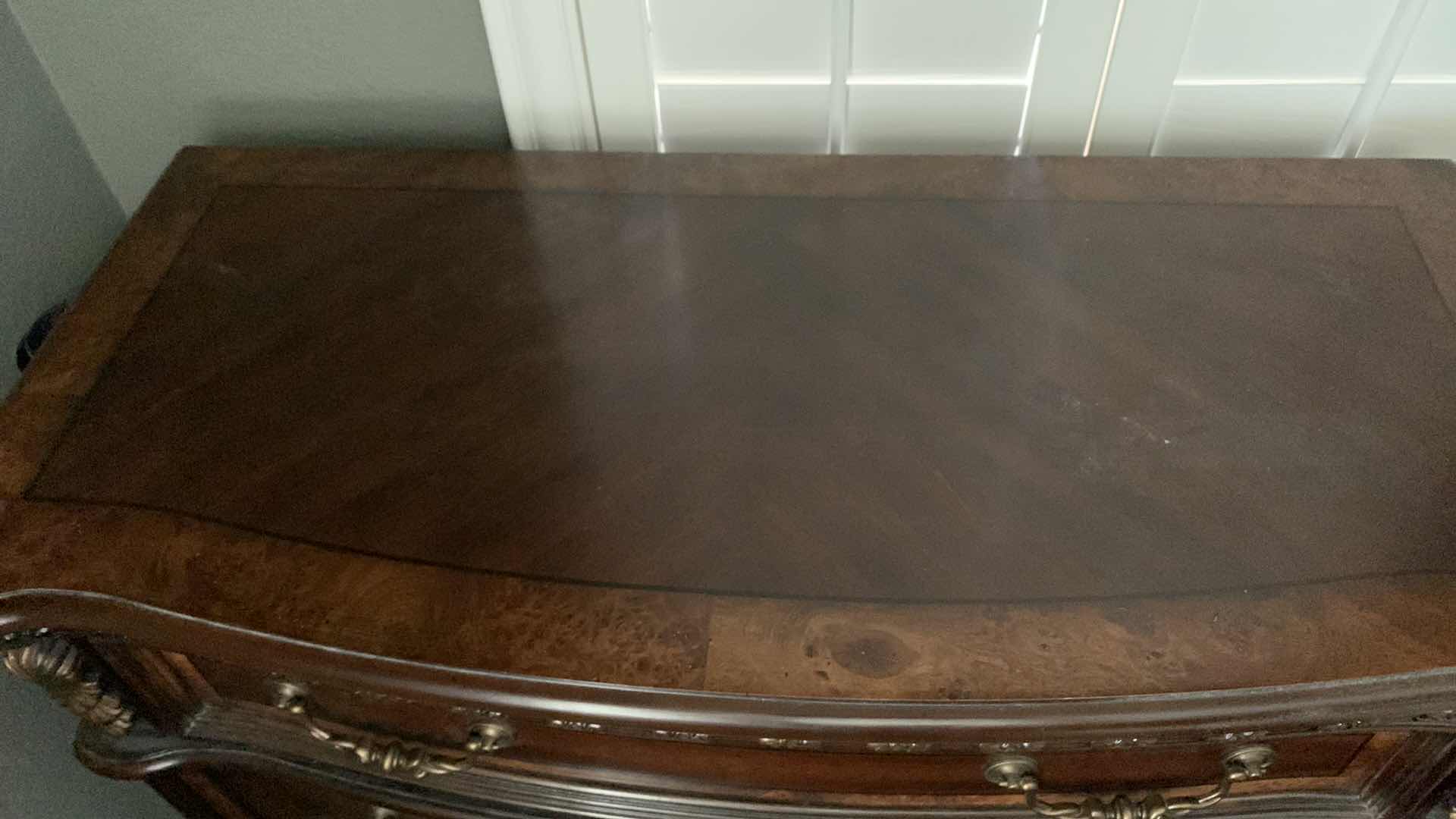 Photo 1 of HARDWOOD ORNATE 5 DRAWER DRESSER 40” X 18” H 53”