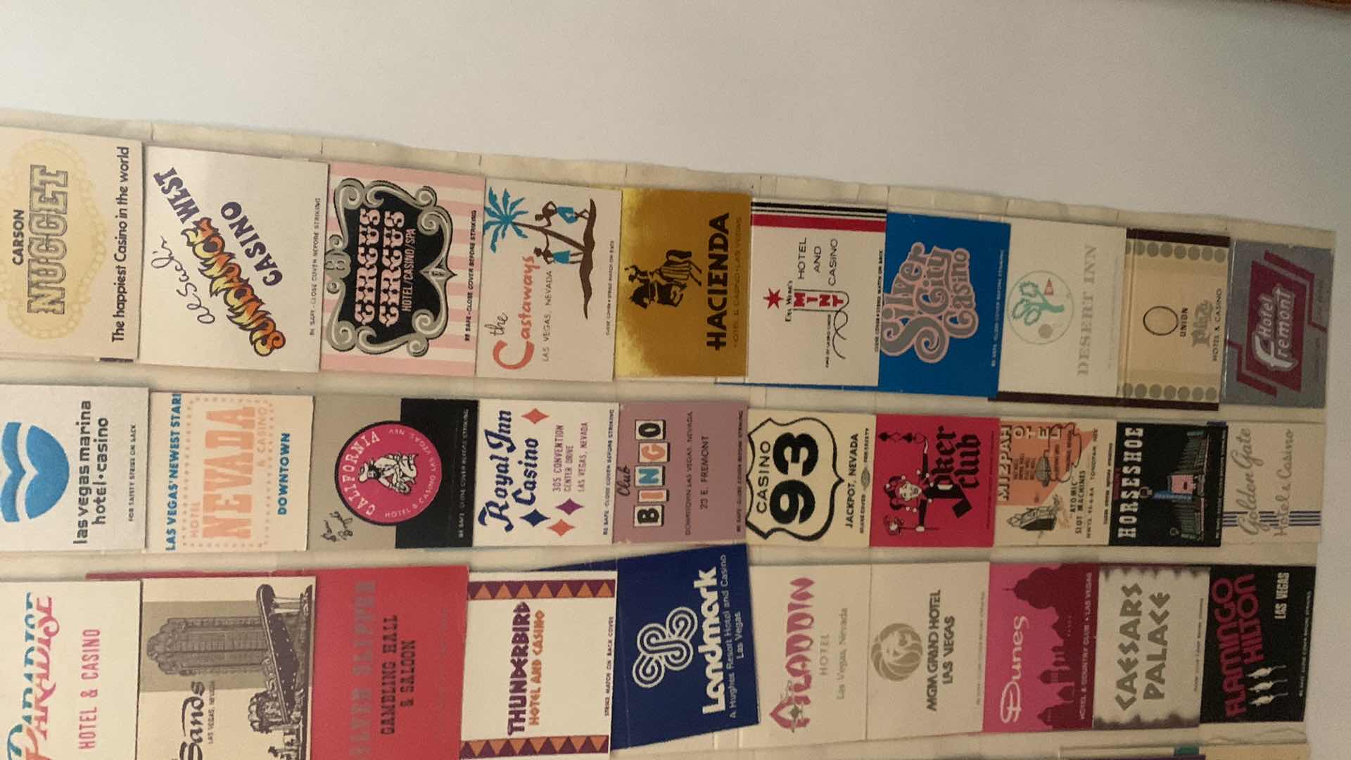 Photo 1 of LAS VEGAS VINTAGE MATCH BOOK CASES