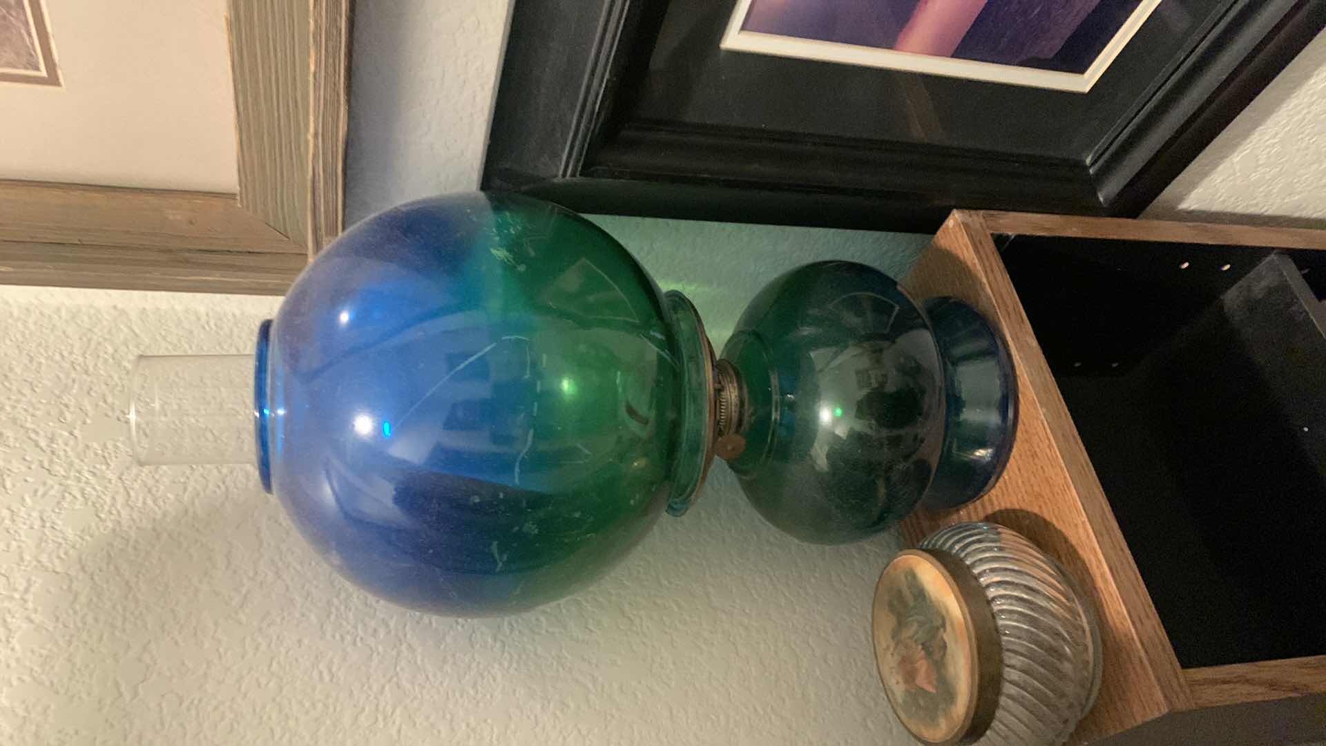 Photo 1 of ANTIQUE OIL LAMP