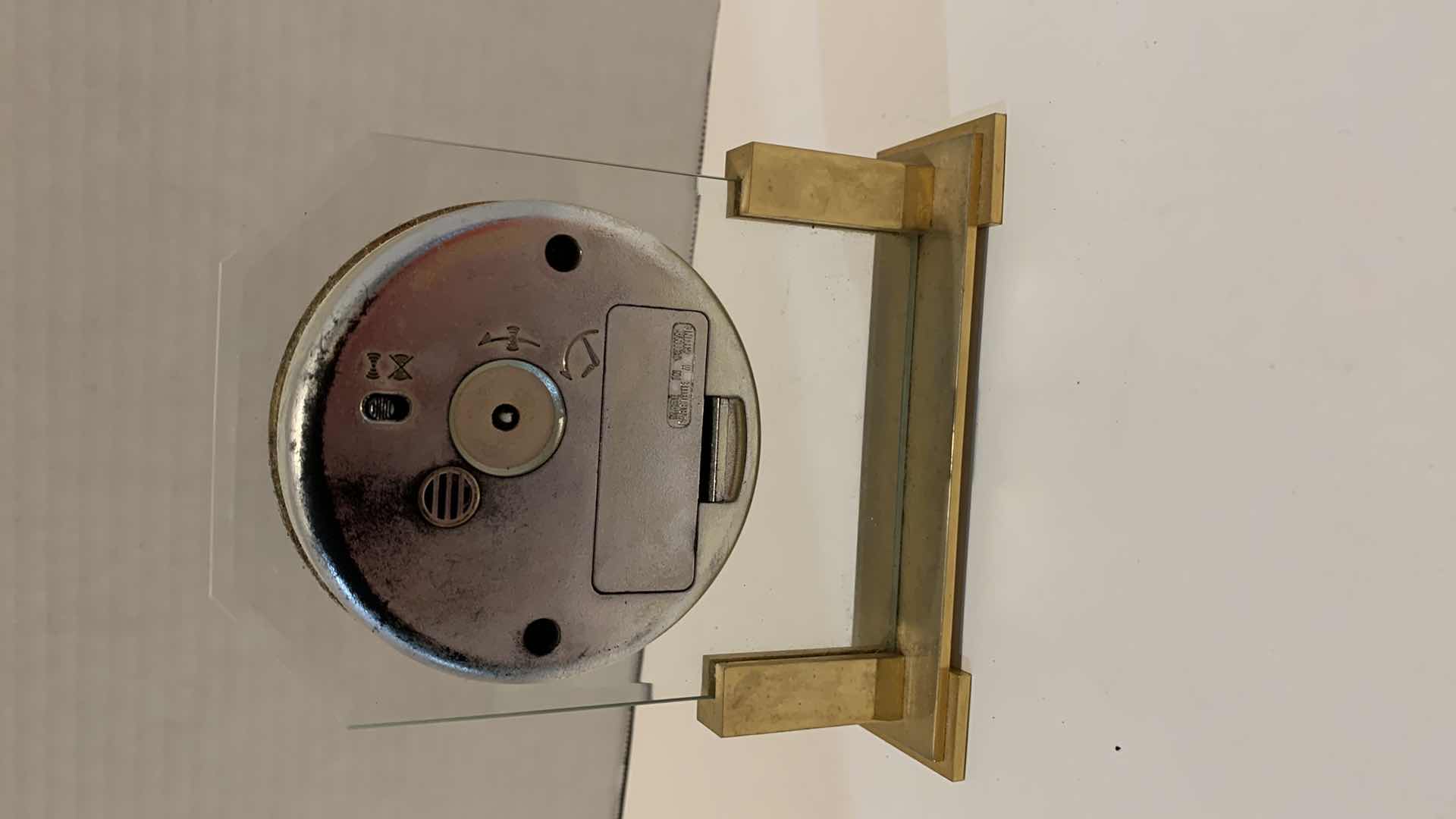 Photo 1 of HOWARD MILLER GLASS TABLE CLOCK