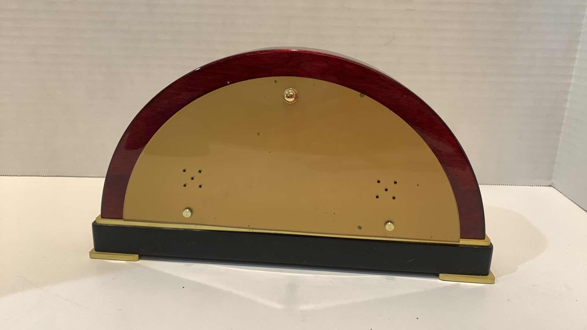 Photo 1 of BULOVA WOOD CASE TABLE CLOCK