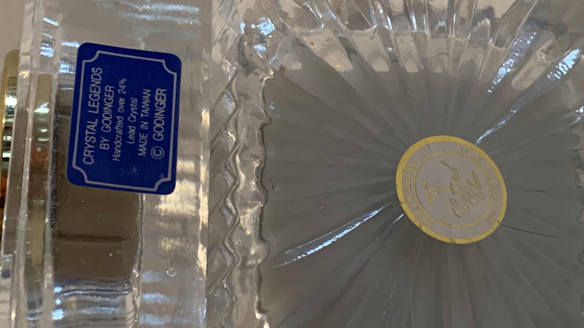 Photo 1 of 2 CRYSTAL TABLE CLOCKS