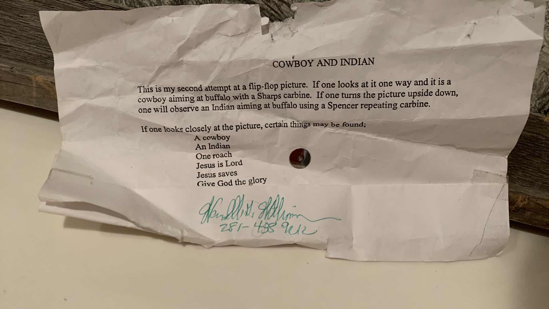 Photo 1 of DOUBLE SIDED PICTURE