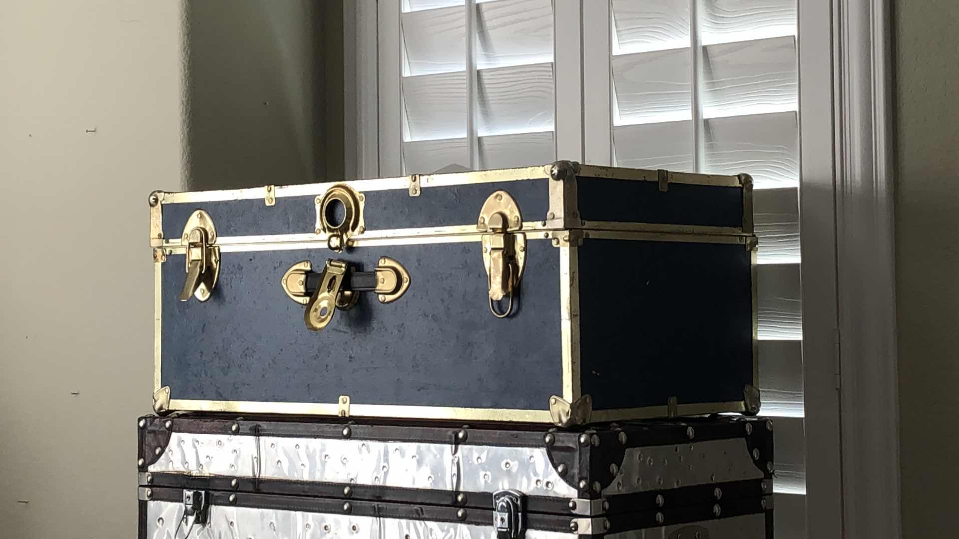 Photo 1 of BLUE COLOR STORAGE TRUNK 30”x12”x16”