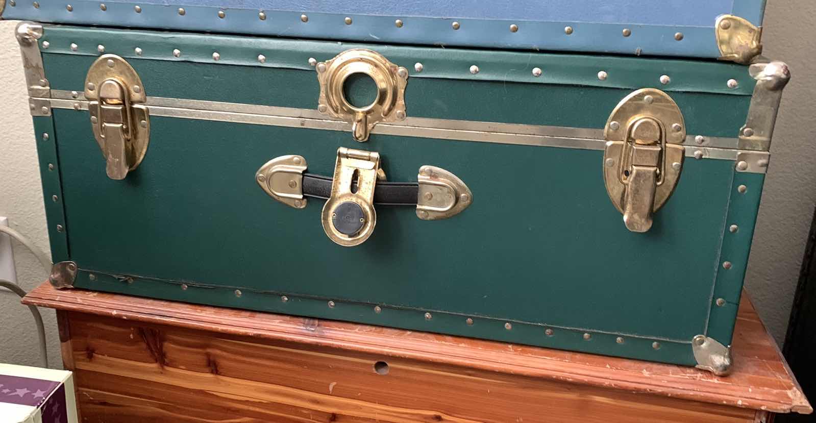 Photo 1 of GREEN COLOR STORAGE TRUNK 30”x120x15”