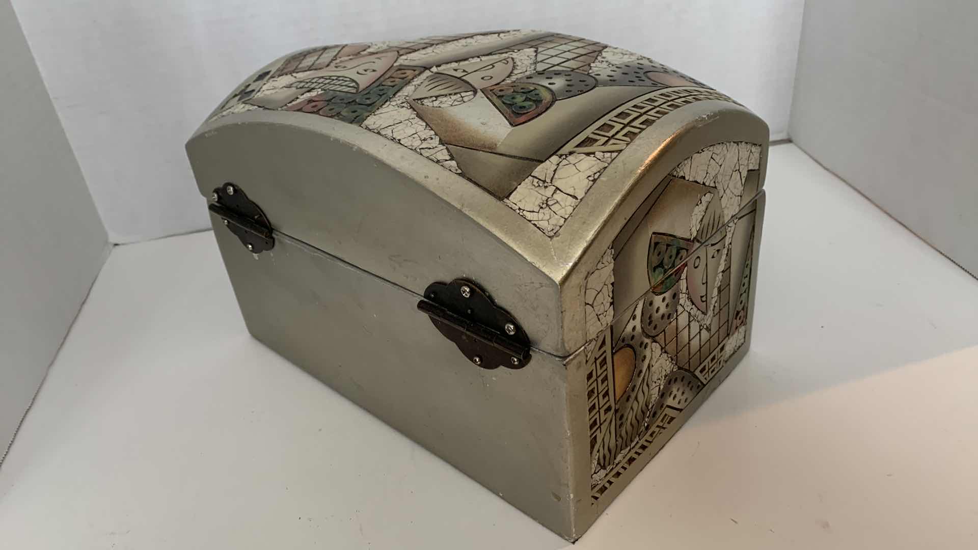 Photo 1 of GOLD SMALL STORAGE BOX 11”x7”x7”