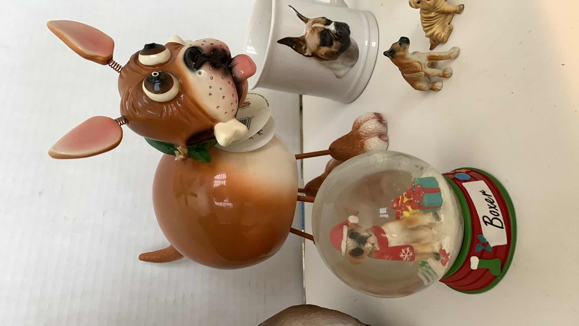 Photo 3 of 7 PCS BOXER DOG FIGURES AND MUG AND PIC FRAME