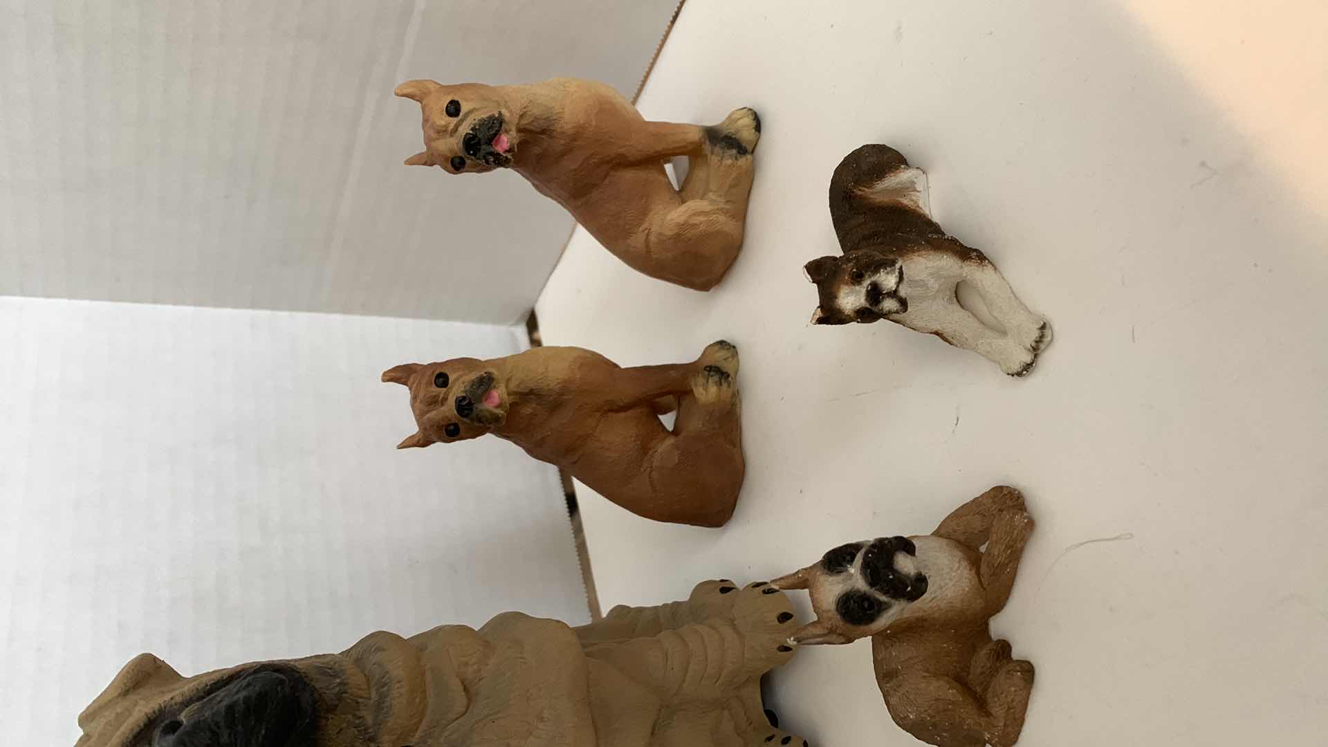 Photo 1 of 8 PCS BOXER DOG FIGURES