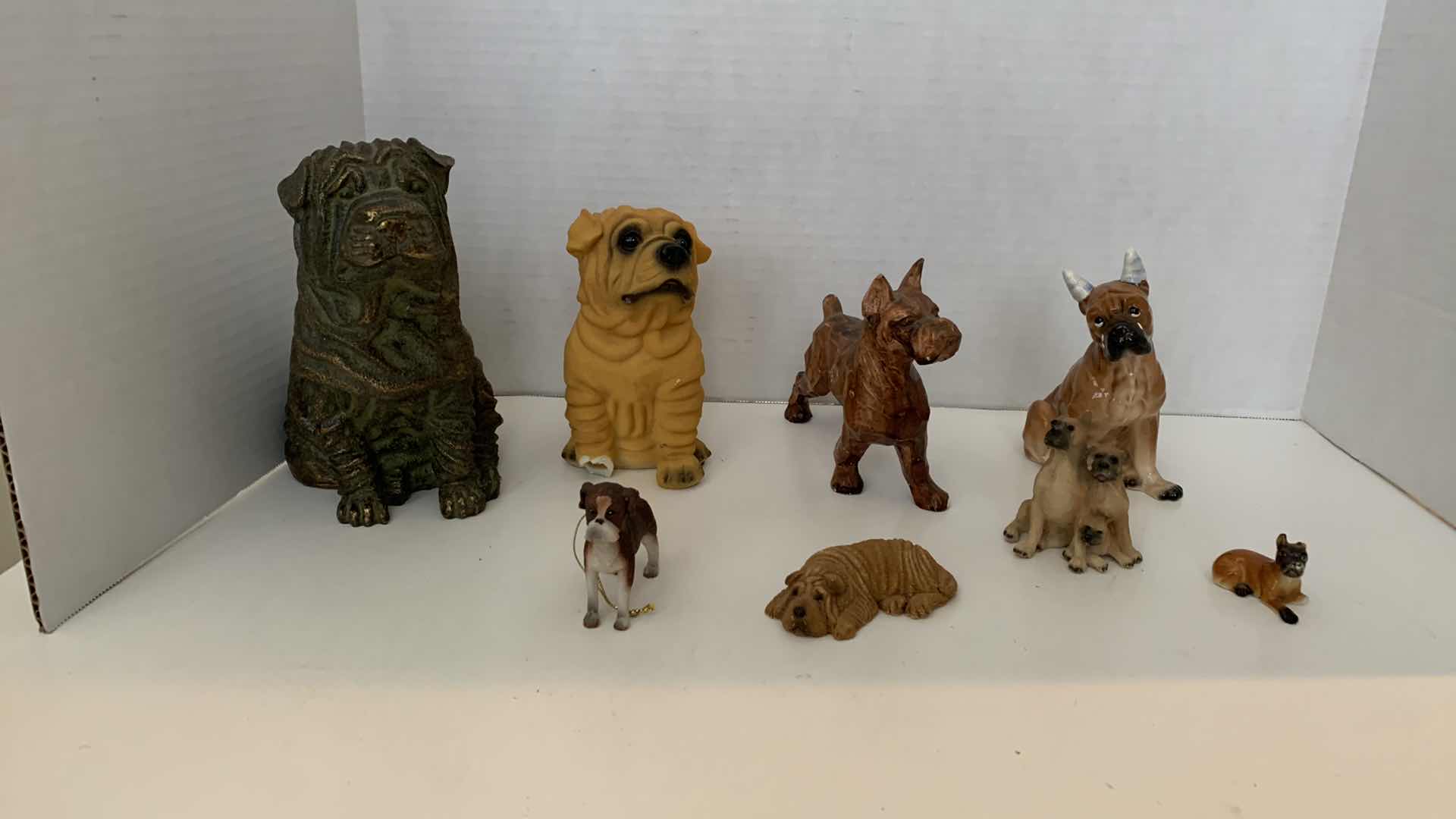 Photo 1 of 8 PCS BOXER DOG FIGURES
