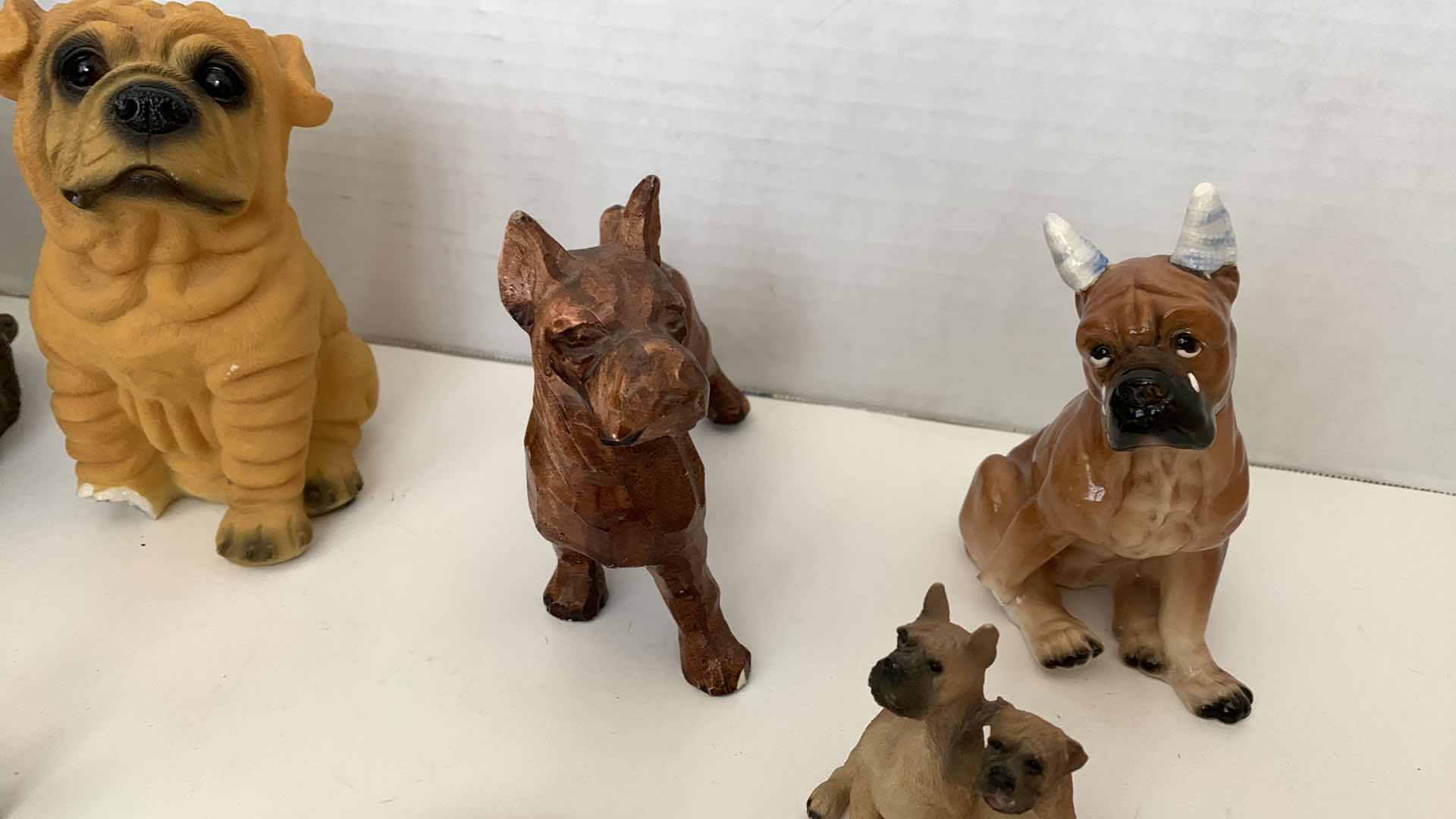 Photo 1 of 8 PCS BOXER DOG FIGURES
