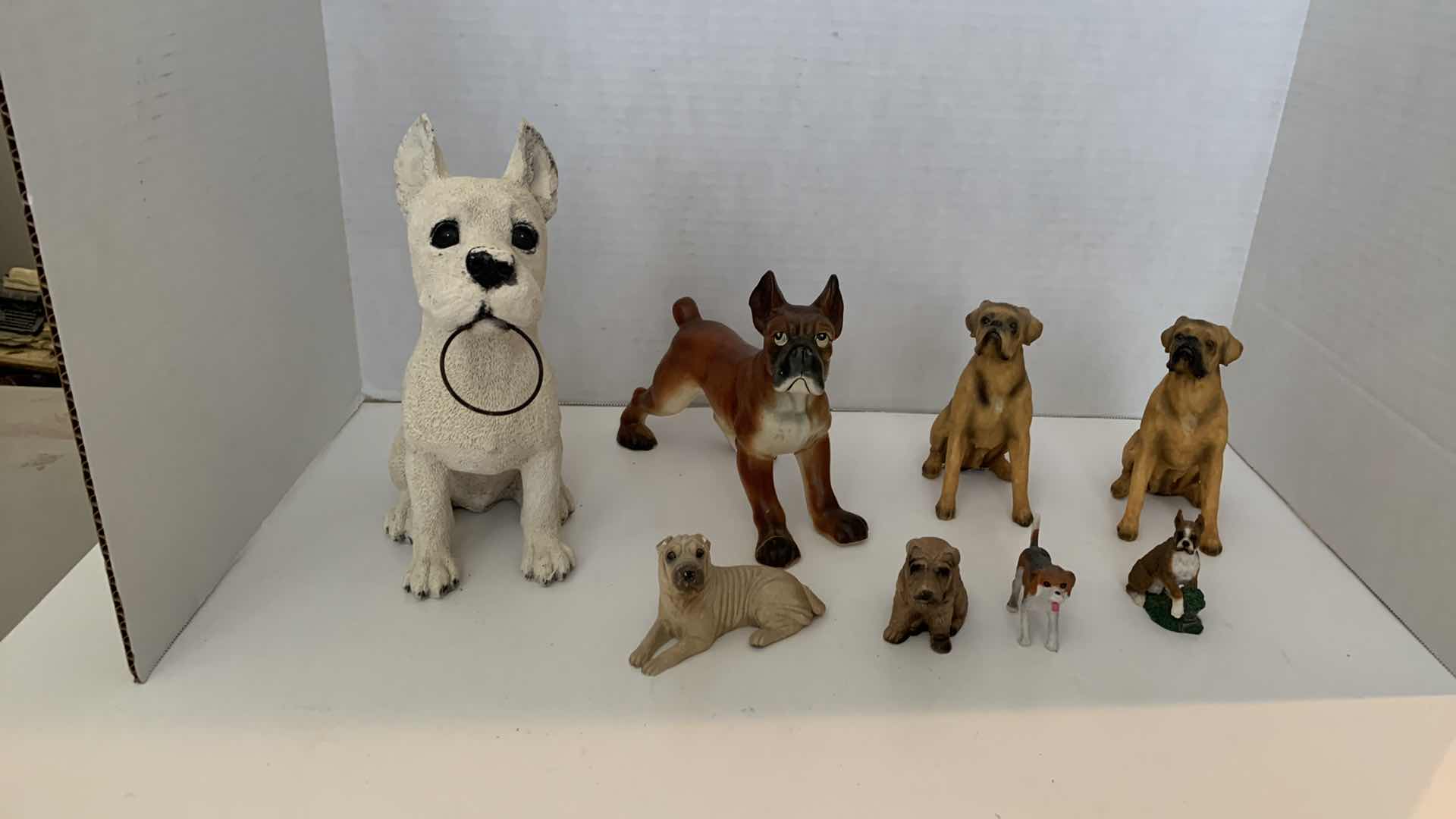 Photo 1 of 8 PCS BOXER DOG FIGURES