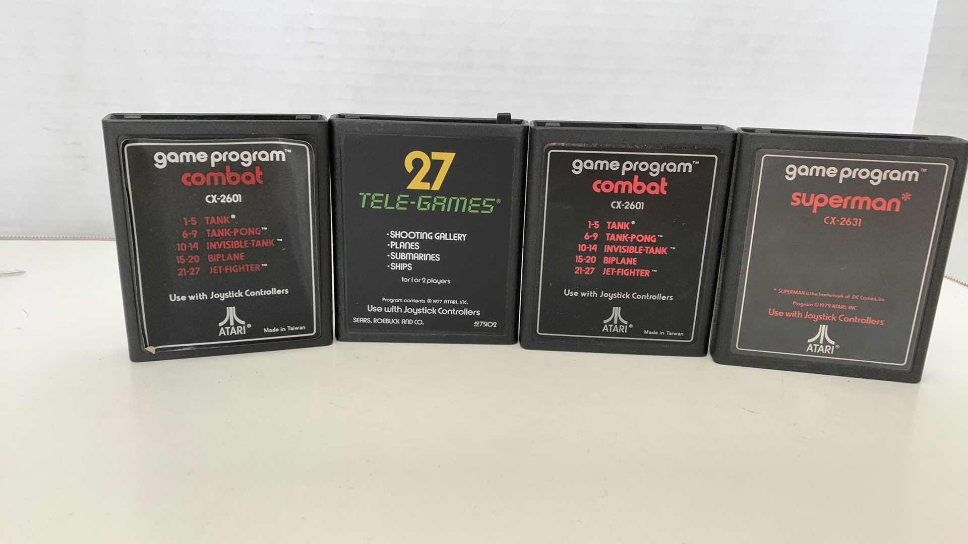Photo 1 of 4 PCS VINTAGE ATARI GAMES