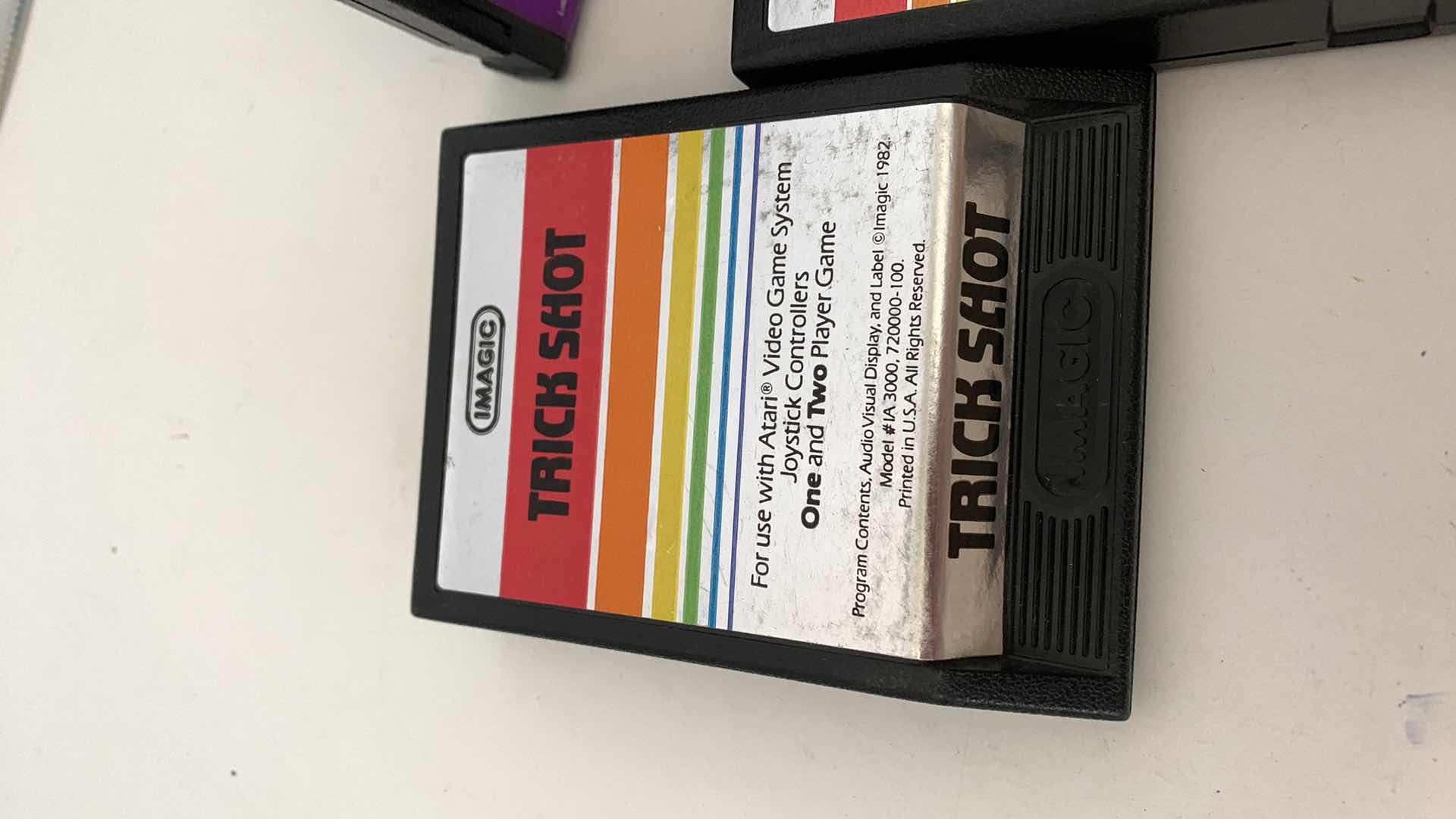 Photo 1 of 3 PCS VINTAGE ATARI 2600 GAMES: DRAGSTER,TRICK SHOT, AND COSMIC ARK