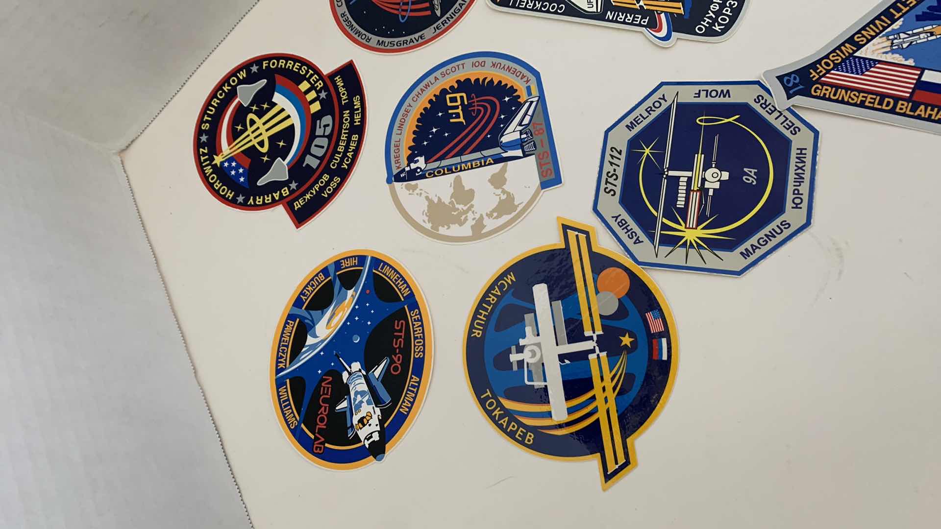 Photo 1 of 10 PCS SPACE SHUTTLE STICKERS