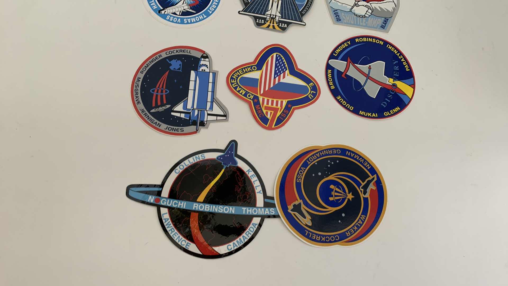 Photo 1 of 10 PCS SPACE SHUTTLE STICKERS