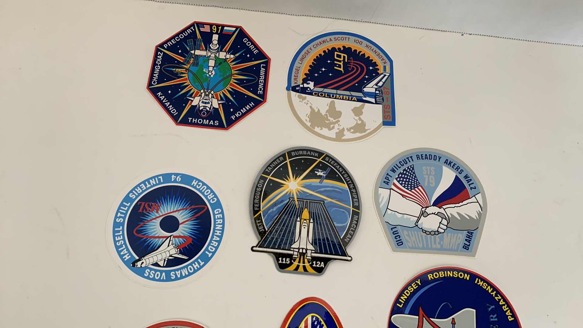 Photo 1 of 10 PCS SPACE SHUTTLE STICKERS
