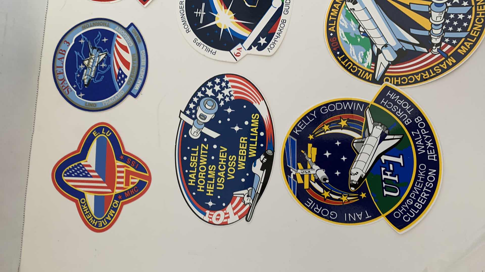 Photo 1 of 10 PCS SPACE SHUTTLE STICKERS